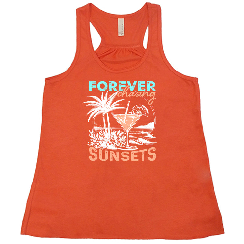 Forever Chasing Sunsets T-Shirt - Trendy Graphic Tee for Women & Men | Perfect for Beach Vacations, Music Festivals & Casual Outings