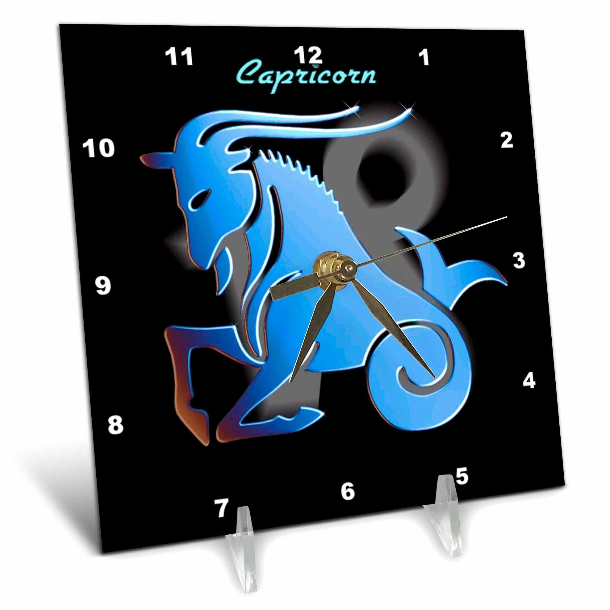 3Drose Capricorn Zodiac Sign Desk Clock - 6