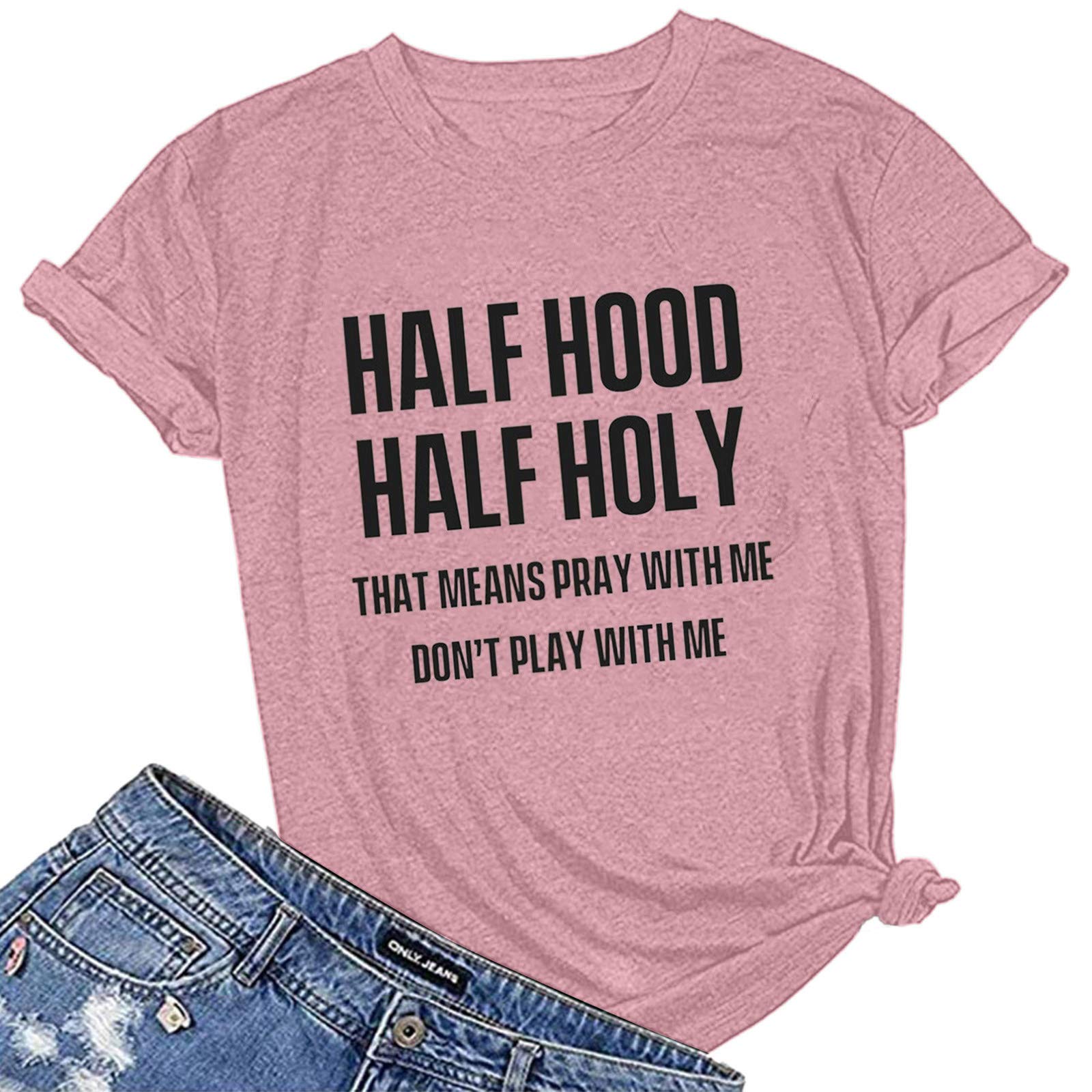 Women's Short Sleeve T-Shirts - Loose Fit Casual Summer Tee with O-Neck | Basic Comfortable Top for Everyday Wear, Outings & Vacation