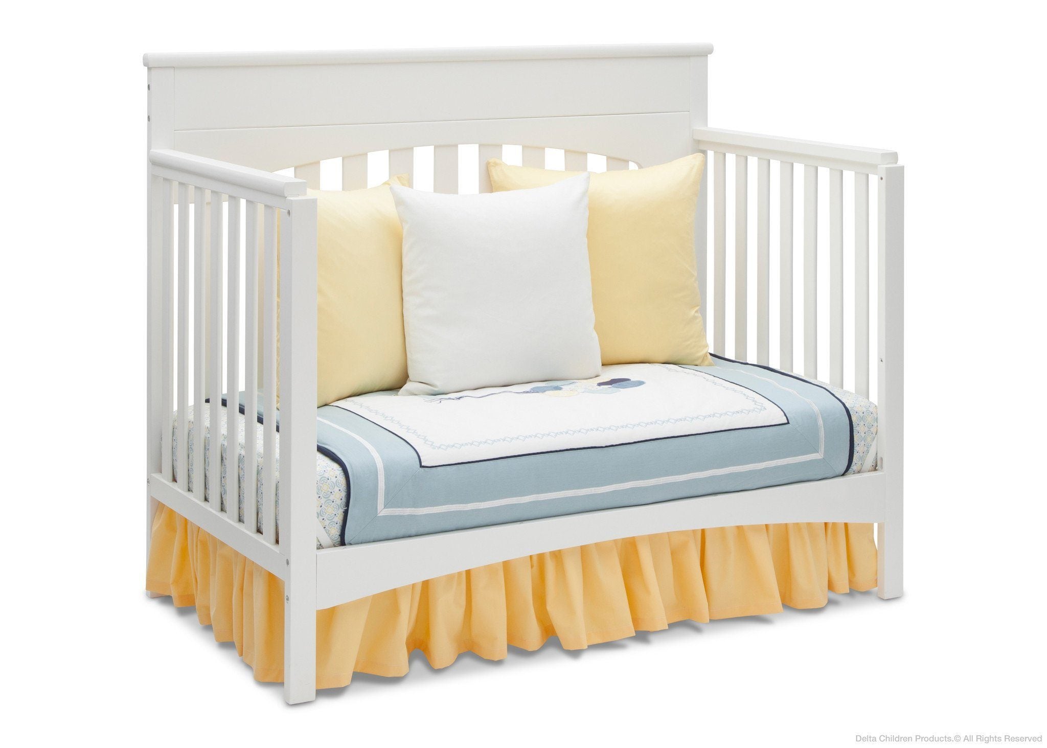 Bennington Lifestyle 4-in-1 Convertible Baby Crib - Toddler Bed, Daybed & Full-Size Bed - Safe Nursery Furniture for Newborns & Kids - Perfect for Bedrooms, Daycare & Guest Rooms