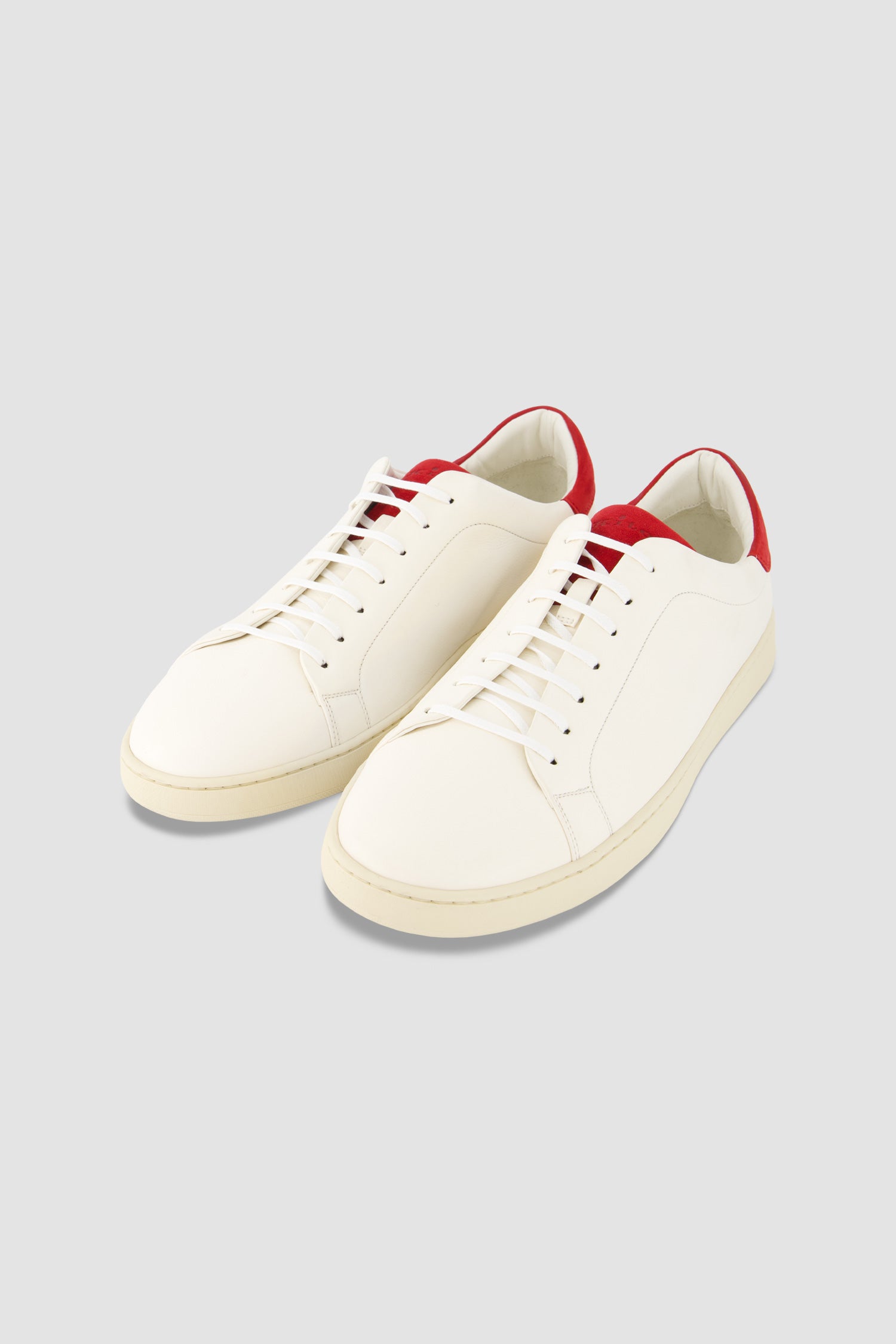 Premium Kiton Off-White Leather Sneakers for Men - Stylish & Comfortable Casual Shoes for Walking, Travel & Everyday Wear
