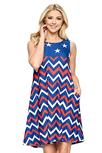 Patriotic Stripes Red, White, Blue