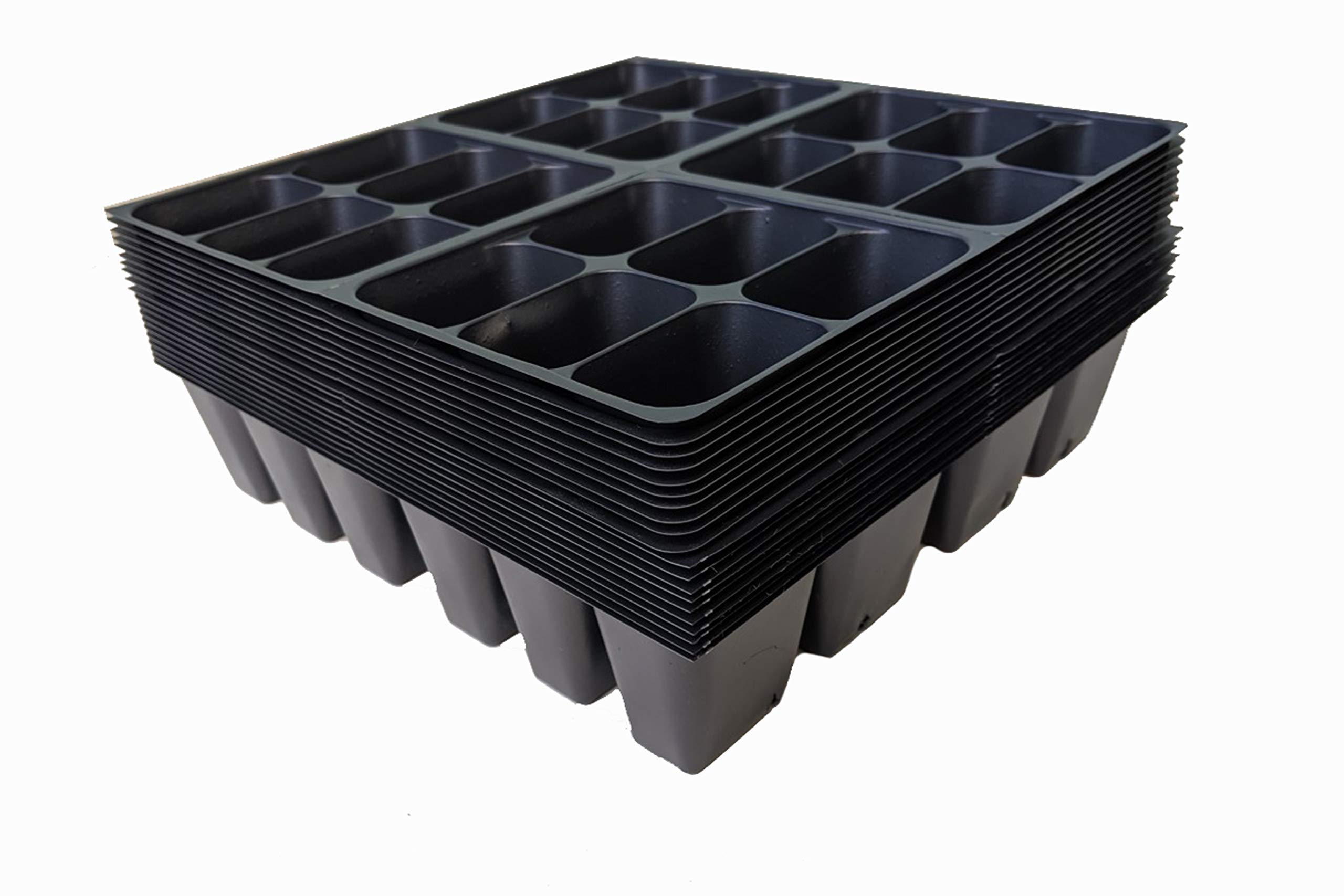 10 Pack Seed Starting Trays with 806 Tray Inserts - 360 Cells Total for 1020 Propagation Kit | Perfect for Indoor Gardening, Greenhouse & Hydroponic Seedlings