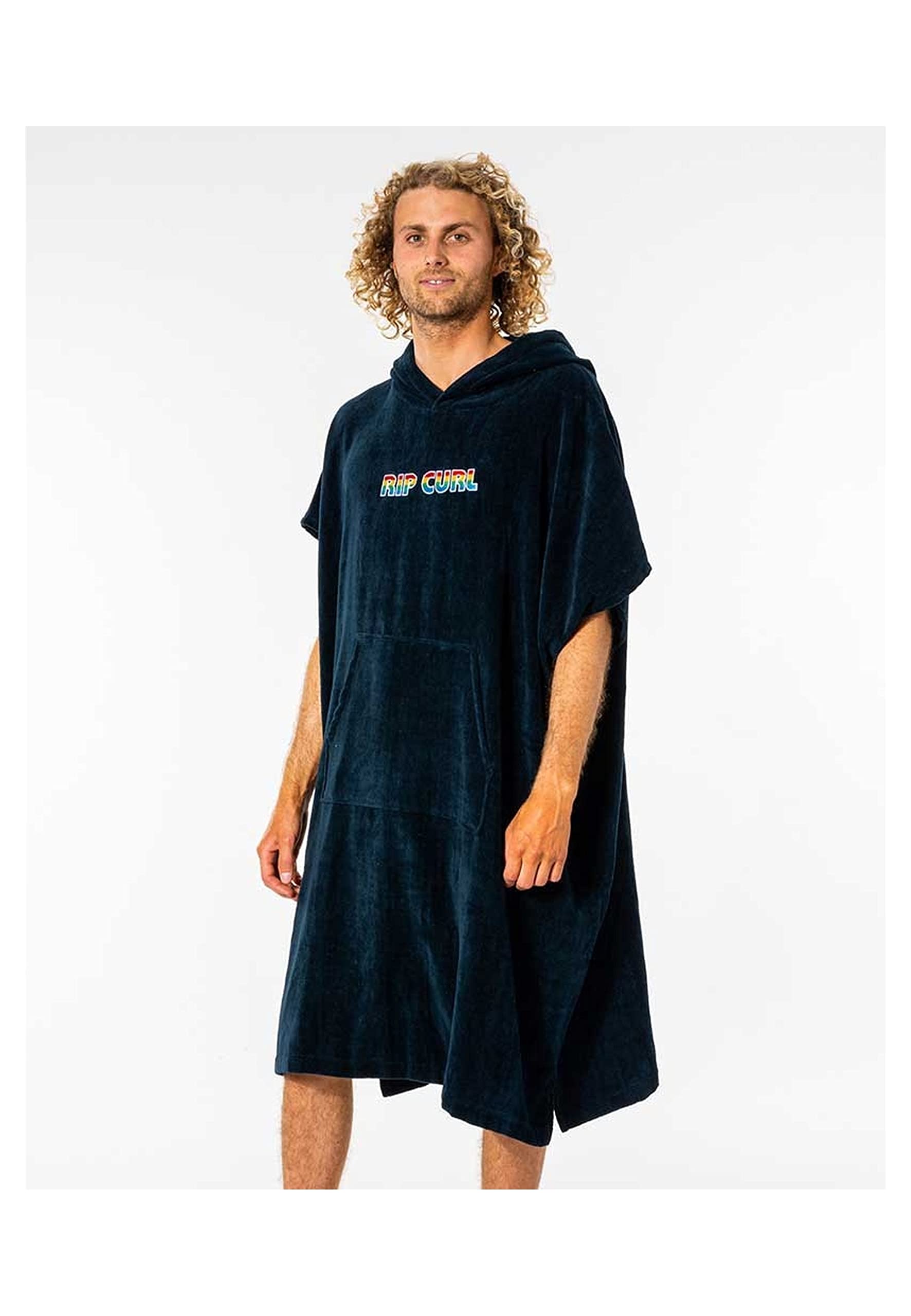 Rip Curl Men's Hooded Towel Changing Robe - Quick Dry Beach Towel for Surfing, Swimming & Outdoor Activities