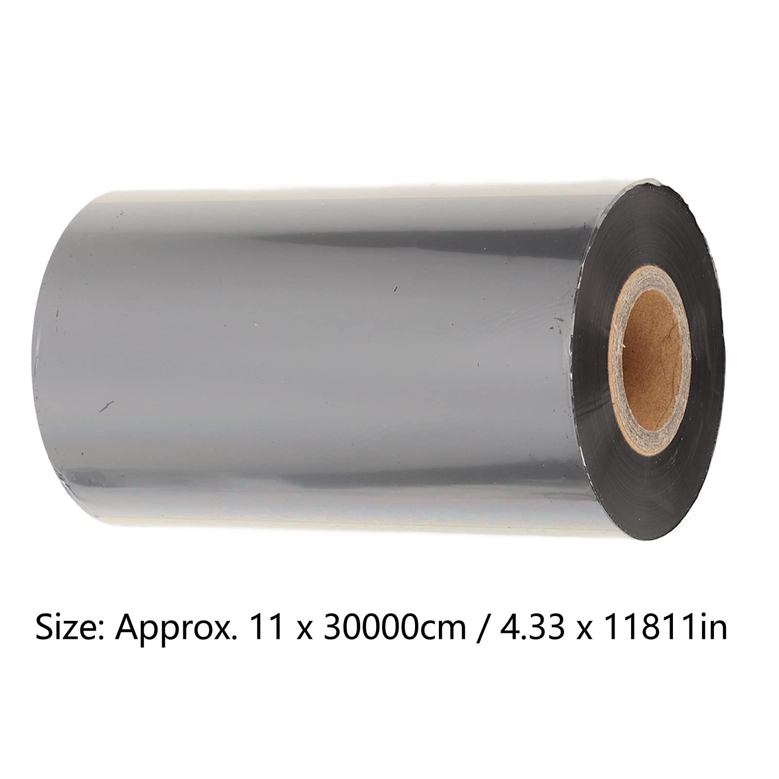 110mm x 300m Black Thermal Transfer Printer Ribbon - High-Quality Wear-Resistant Barcode Ribbon for Coder Printer Machines | Ideal for Industrial Labeling & Packaging Applications