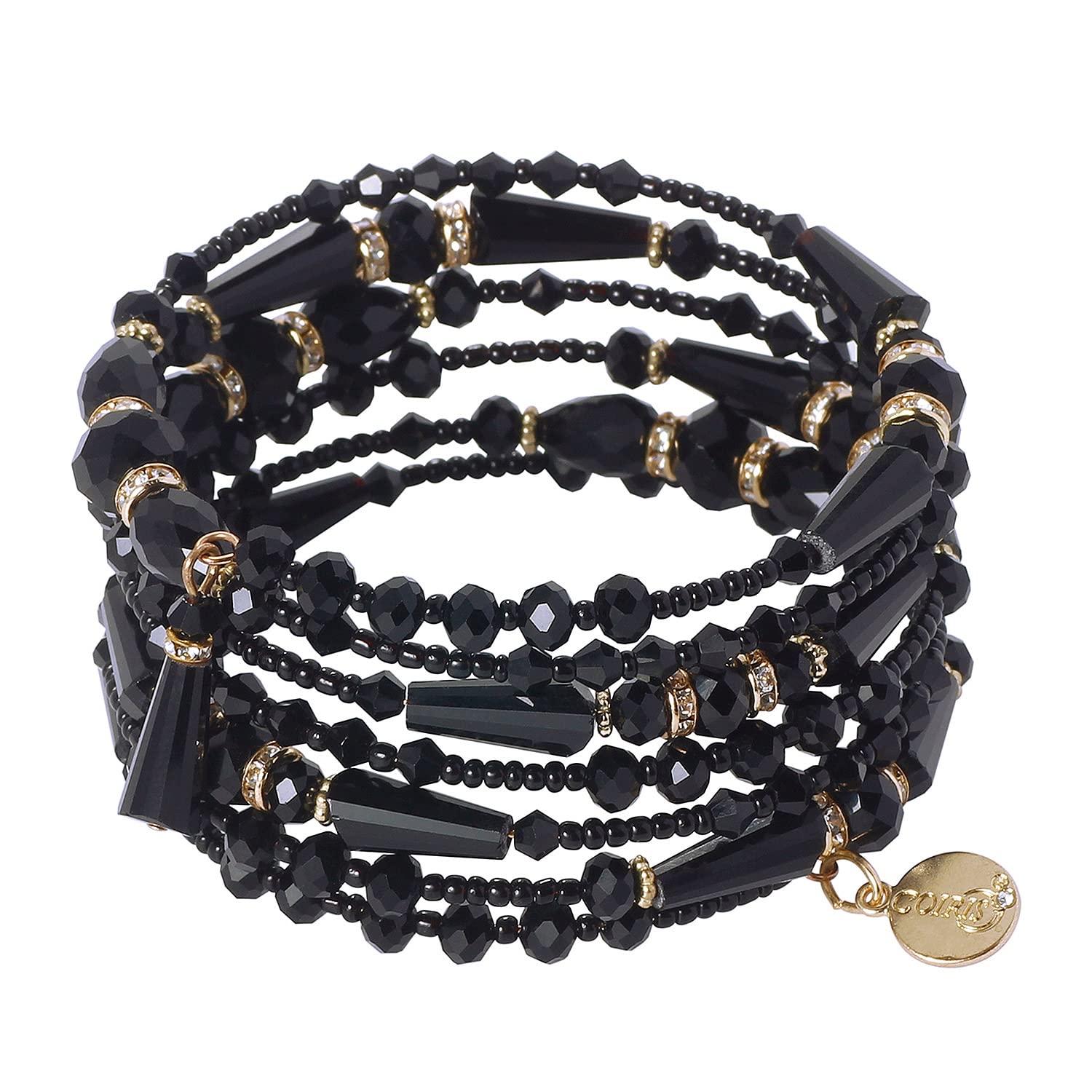 Boho Multilayer Beaded Stretch Bracelets for Women - Handmade Bohemian Charm Bangles Jewelry Set - Perfect for Festival, Beach, Party & Everyday Wear