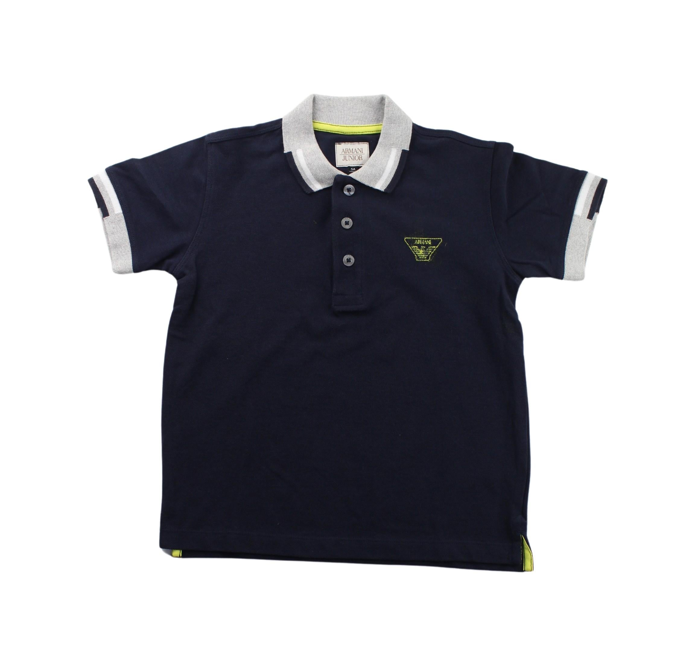 Armani Short Sleeve Polo Shirt for Boys 5T - Premium Cotton Casual Wear for Kids, School & Playtime