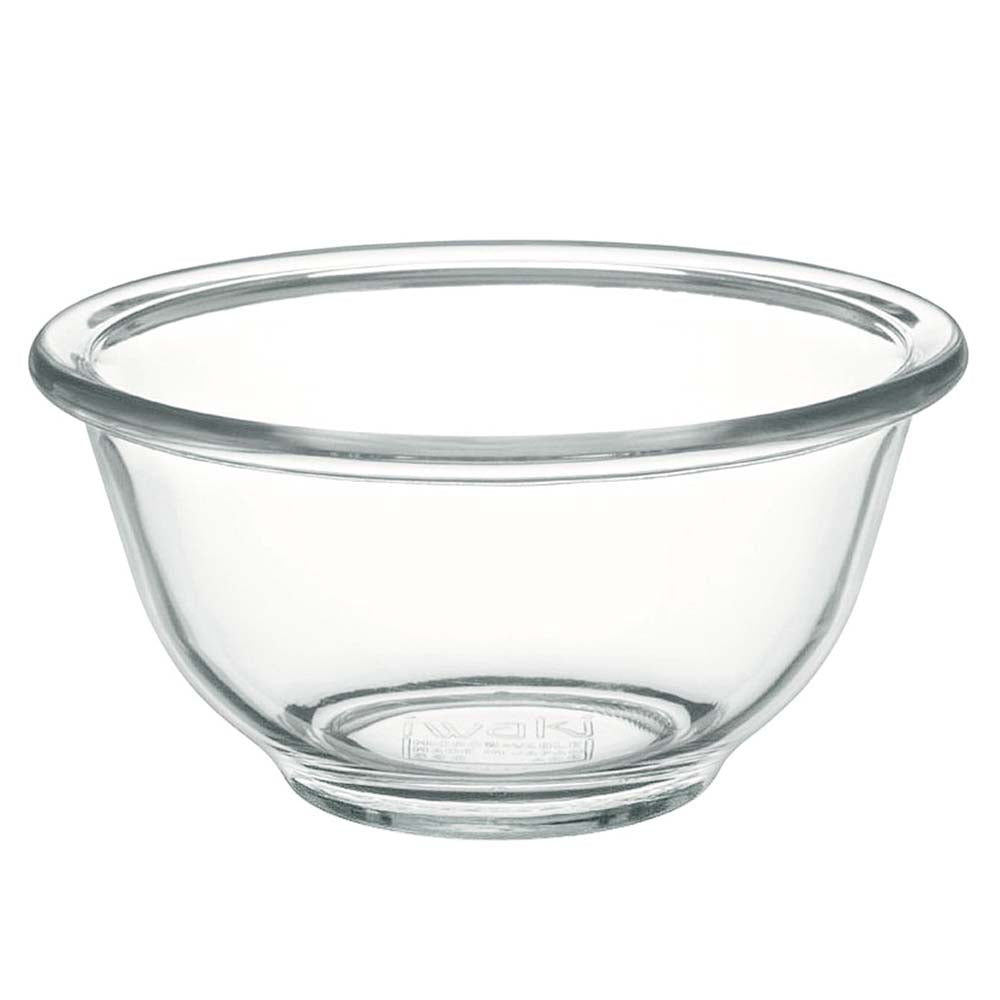 Iwaki Heat Resistant Glass Mixing Bowl - 4.5QT Tempered Borosilicate Glass Bowl for Baking, Cooking & Food Storage - Microwave, Oven & Freezer Safe - Perfect for Meal Prep, Mixing Dough & Serving Dishes