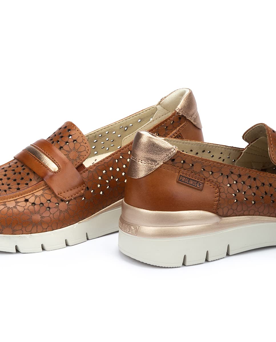 PIKOLINOS Women's Leather Sneakers - Cantabria Style Comfortable Casual Shoes for Walking, Travel & Everyday Wear