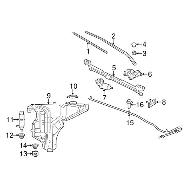 Mopar 68082553AA Windshield Wiper Linkage Pivot Kit - Compatible with Chrysler 300 & Dodge Charger (2005-2023) - Durable Replacement Part for Smooth Wiper Operation - Perfect for Rainy Weather and Winter Driving Conditions