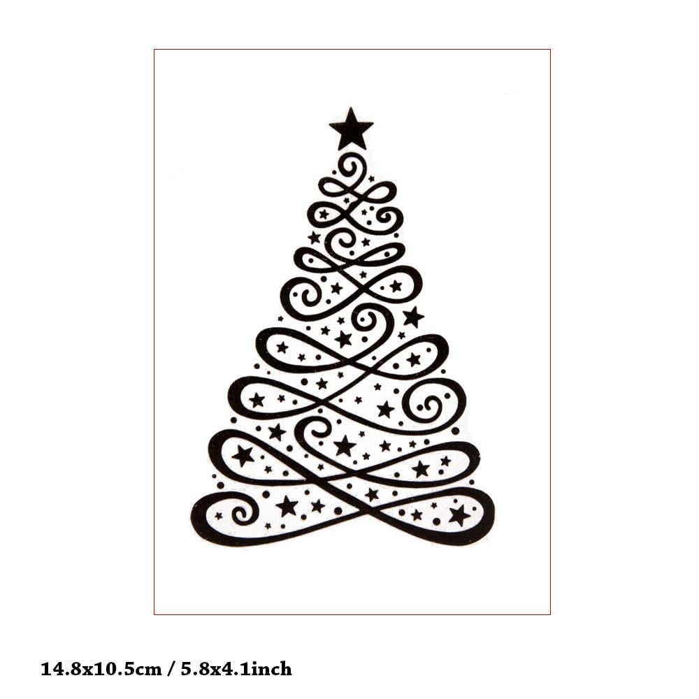 3D Christmas Tree Texture Plastic Embossing Folders for Card Making, Scrapbooking & DIY Crafts (5.82x4.13 Inch) - Perfect for Holiday Cards, Journals, Photo Albums & Handmade Decorations