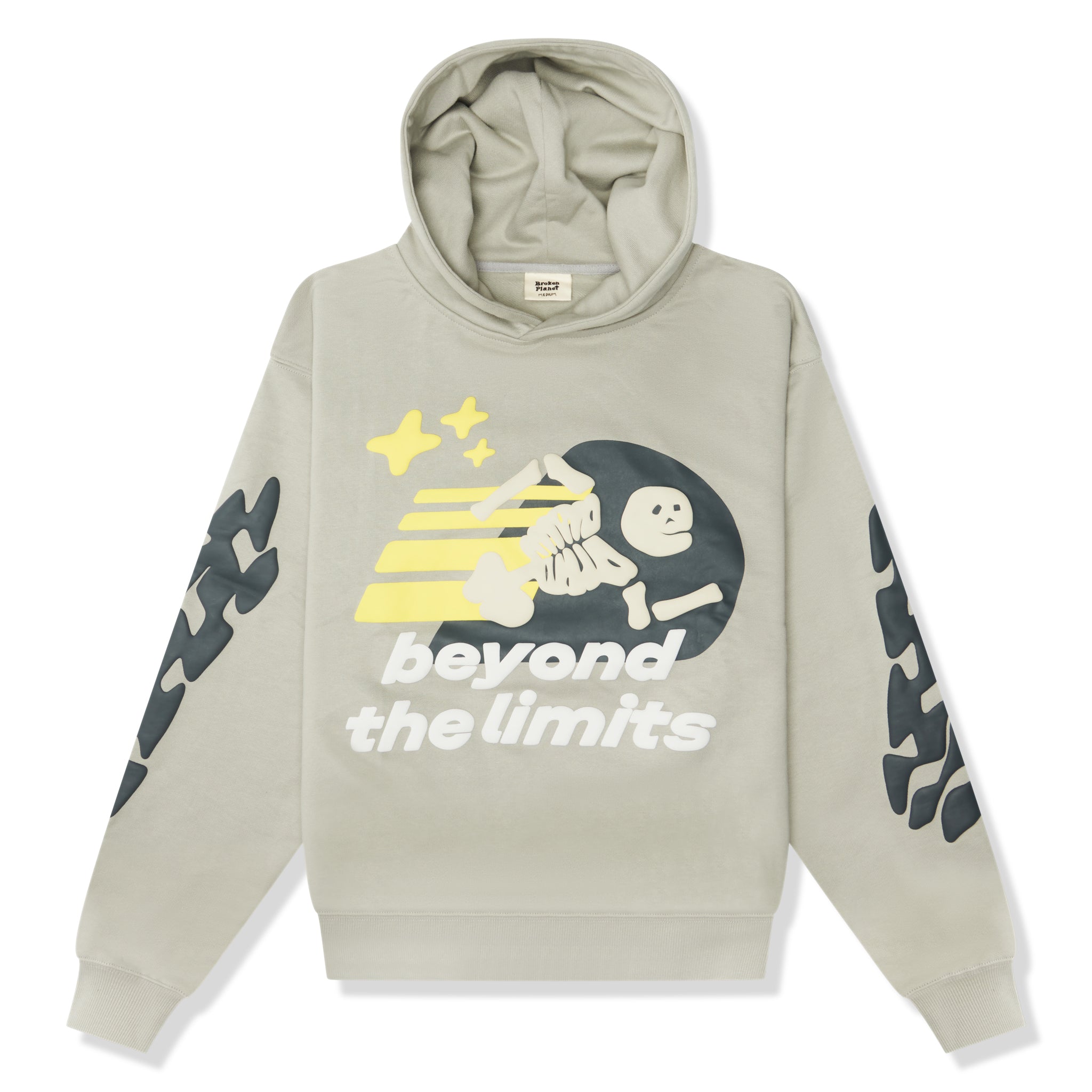 Broken Planet Beyond The Limits Hoodie - Stone Grey | Trendy Streetwear for Men & Women | Perfect for Casual Outfits, Gym, and Urban Fashion