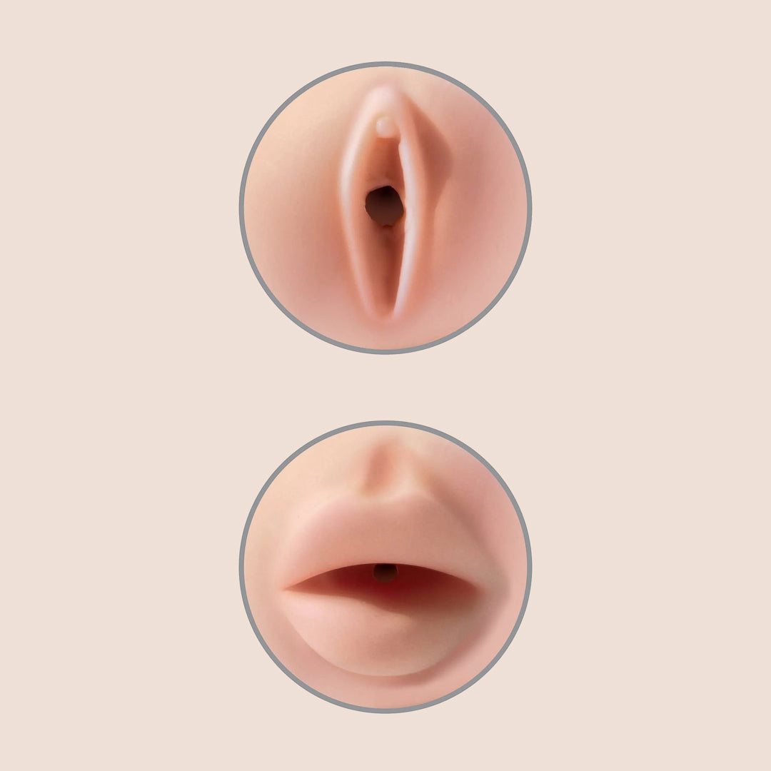 PDX Extreme Tight Grip Male Masturbator - Dual Hole Design for Realistic Pleasure | Perfect for Solo Play & Couples Use