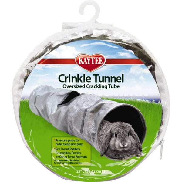Kaytee Crinkle Tunnel for Small Pets - Fun Hideout & Play Tube for Hamsters, Guinea Pigs, Rabbits - Interactive Toy for Exercise & Enrichment (Great for Playtime, Cage Accessories & Small Animal Entertainment)