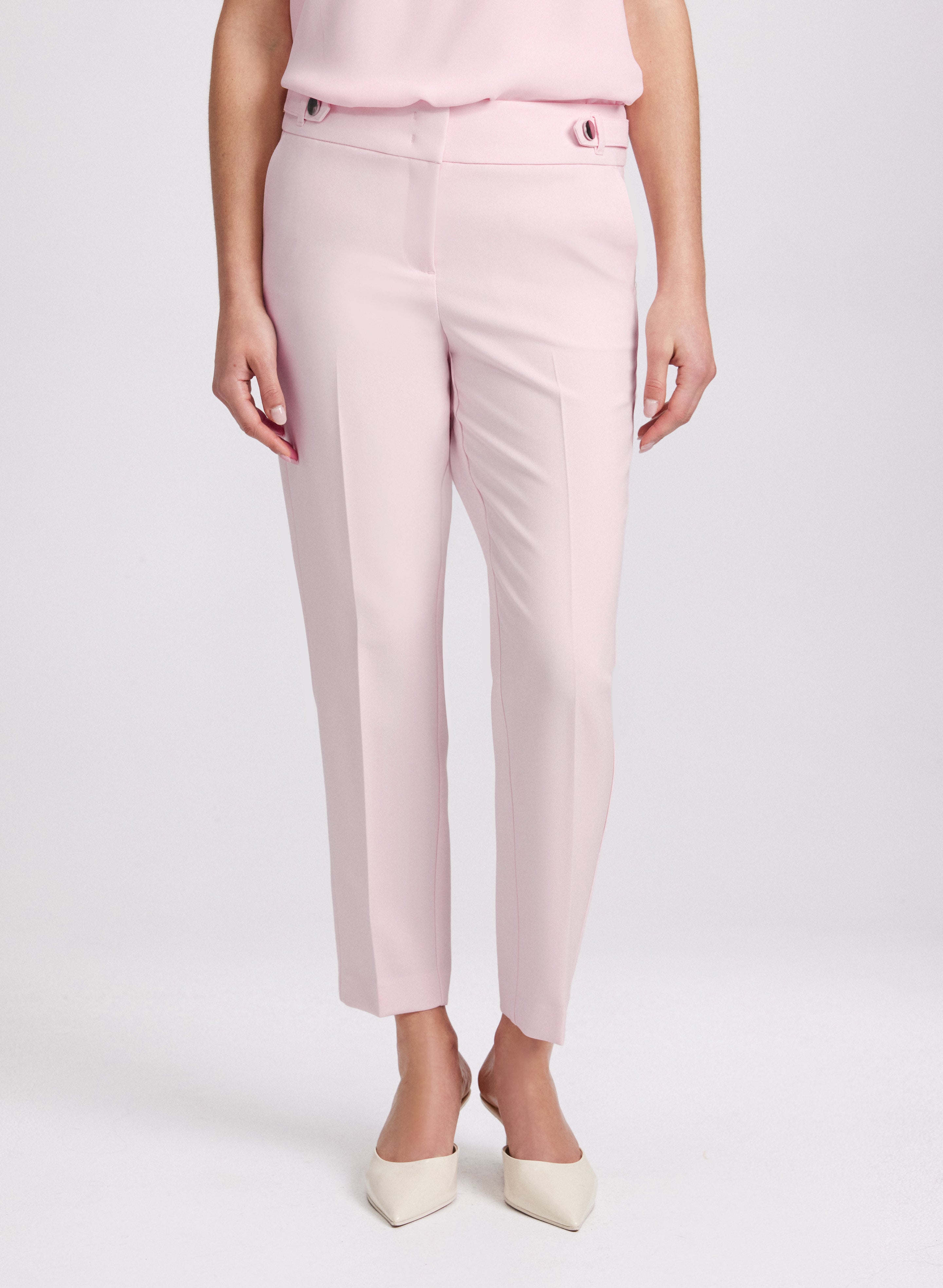 Emma Slim Leg Pants for Women - High Waist Stretchy Comfortable Trousers for Work, Office & Casual Wear | Perfect for Business, Travel & Everyday Outfits