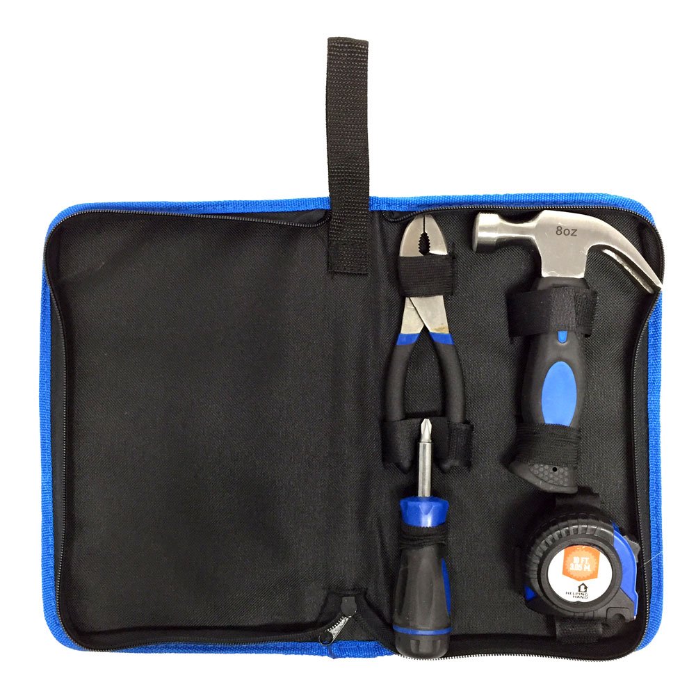 4-Piece Professional Tool Kit with Durable Tote Bag - Perfect for Home Repairs, DIY Projects, and On-the-Go Mechanics