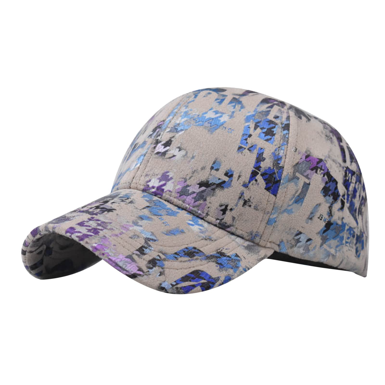 Women's Summer Fashion Adjustable Cotton Baseball Cap - Breathable Washable Sun Hat for Beach, Outdoors & Softball - Stylish UV Protection Hat for Girls & Women