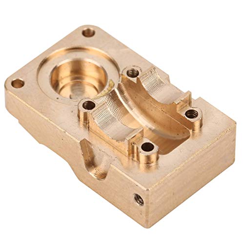 Brass Diff Axle Cover & Counterweight for SCX24 AXI00002 90081 1/24 RC Crawler - Heavy-Duty Upgrade Part for Off-Road Performance & Durability | Perfect for Rock Crawling, Trail Adventures & Competitive RC Racing