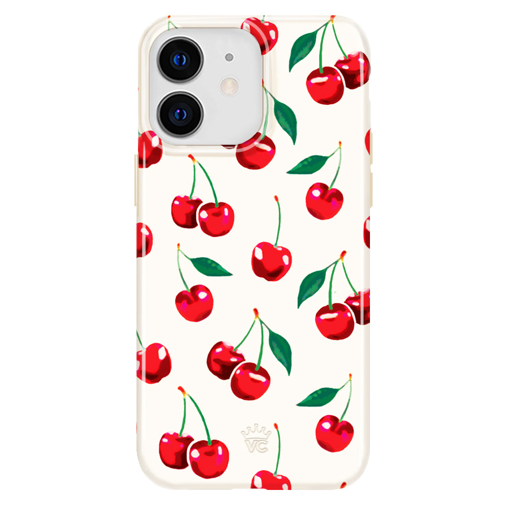Mon Cheri Cherry iPhone Case - Cute & Durable Phone Cover for iPhone 13/14/15 - Perfect for Everyday Use, Travel & Gifts