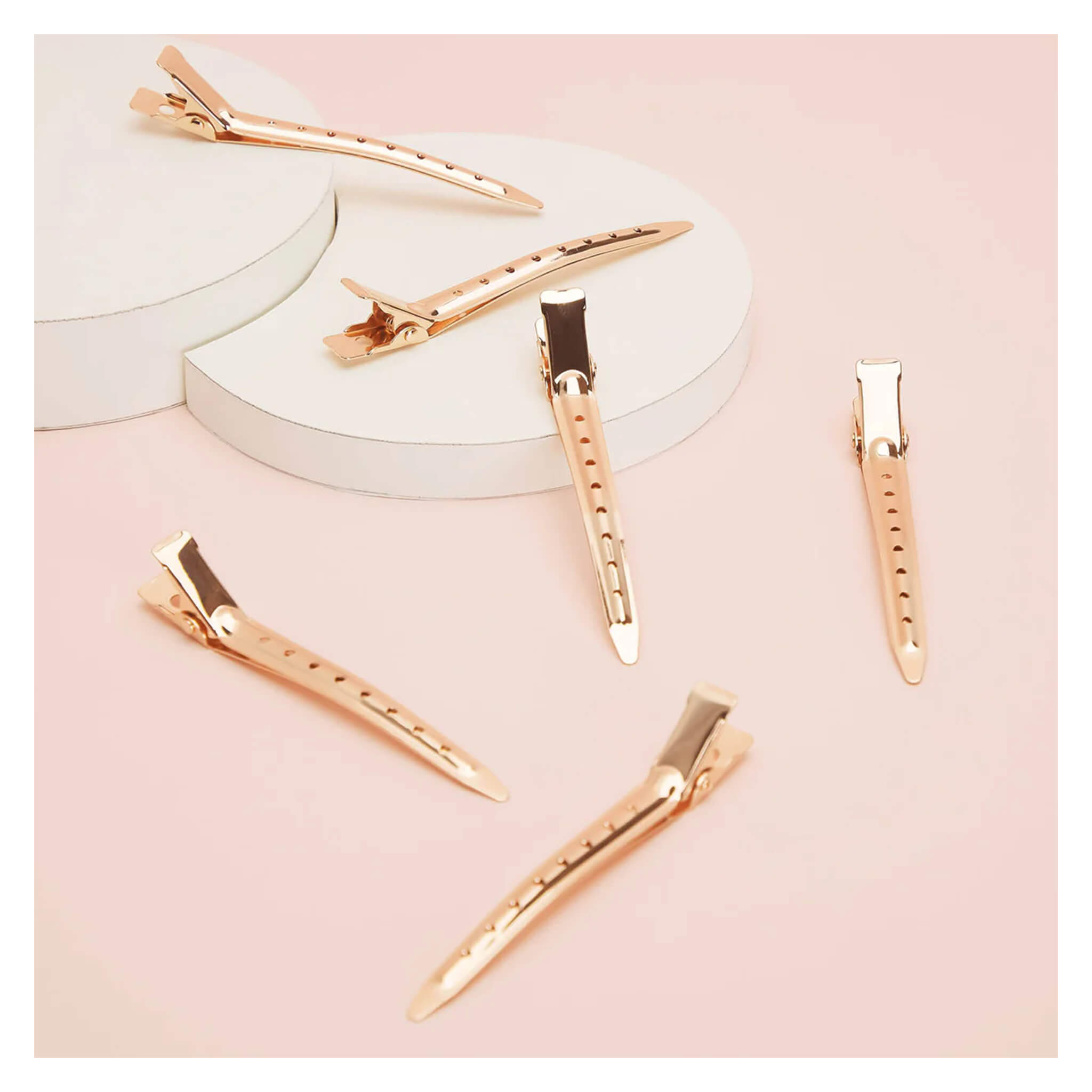 Rose Gold Hair Clips for Women - Elegant Styling Hair Accessories for Parties, Weddings & Everyday Use