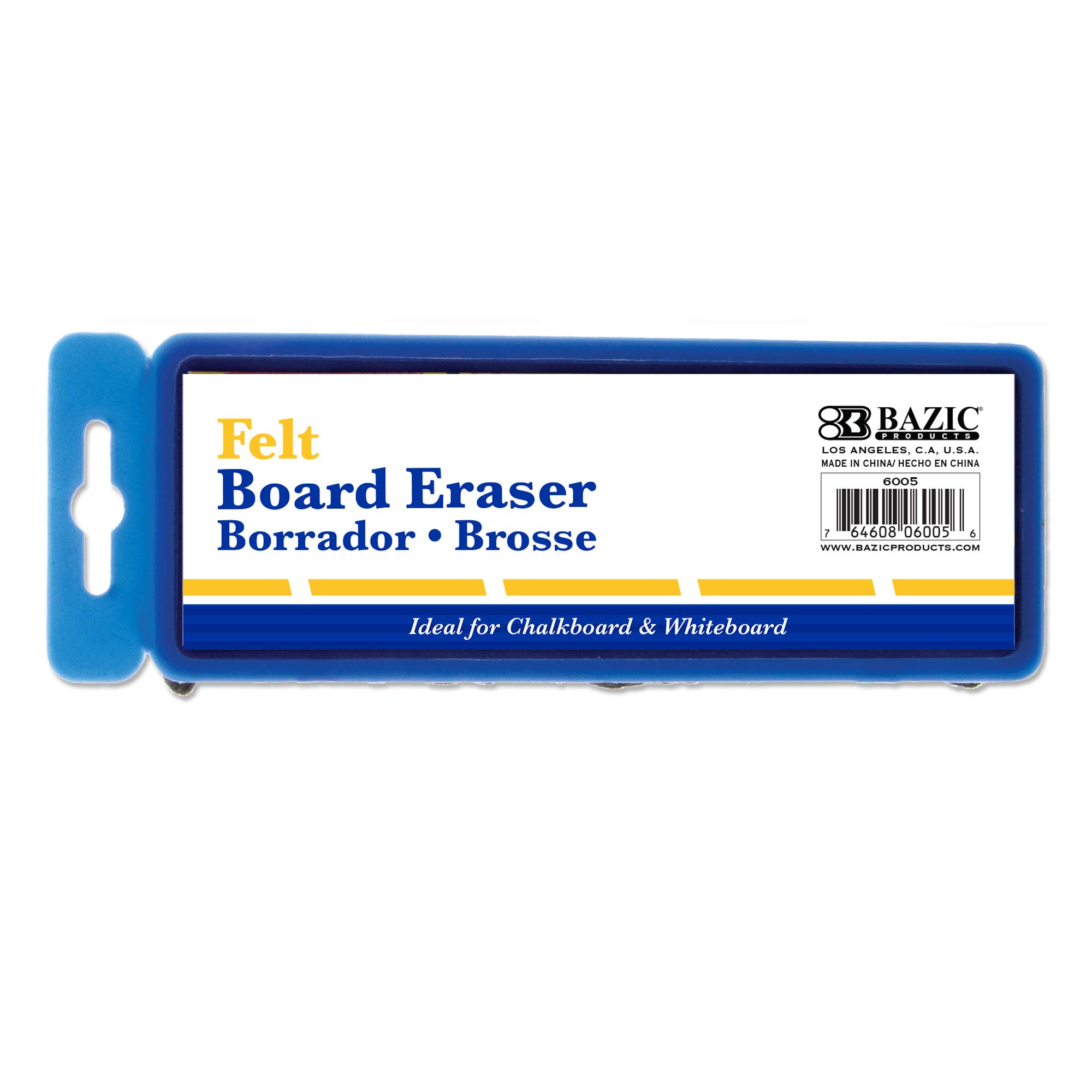 BAZIC 144-Pack Dustless Chalkboard & Whiteboard Erasers - Felt Blackboard Cleaner for Teachers, Classrooms & Offices - Ideal for Schools, Home Learning & Office Meetings