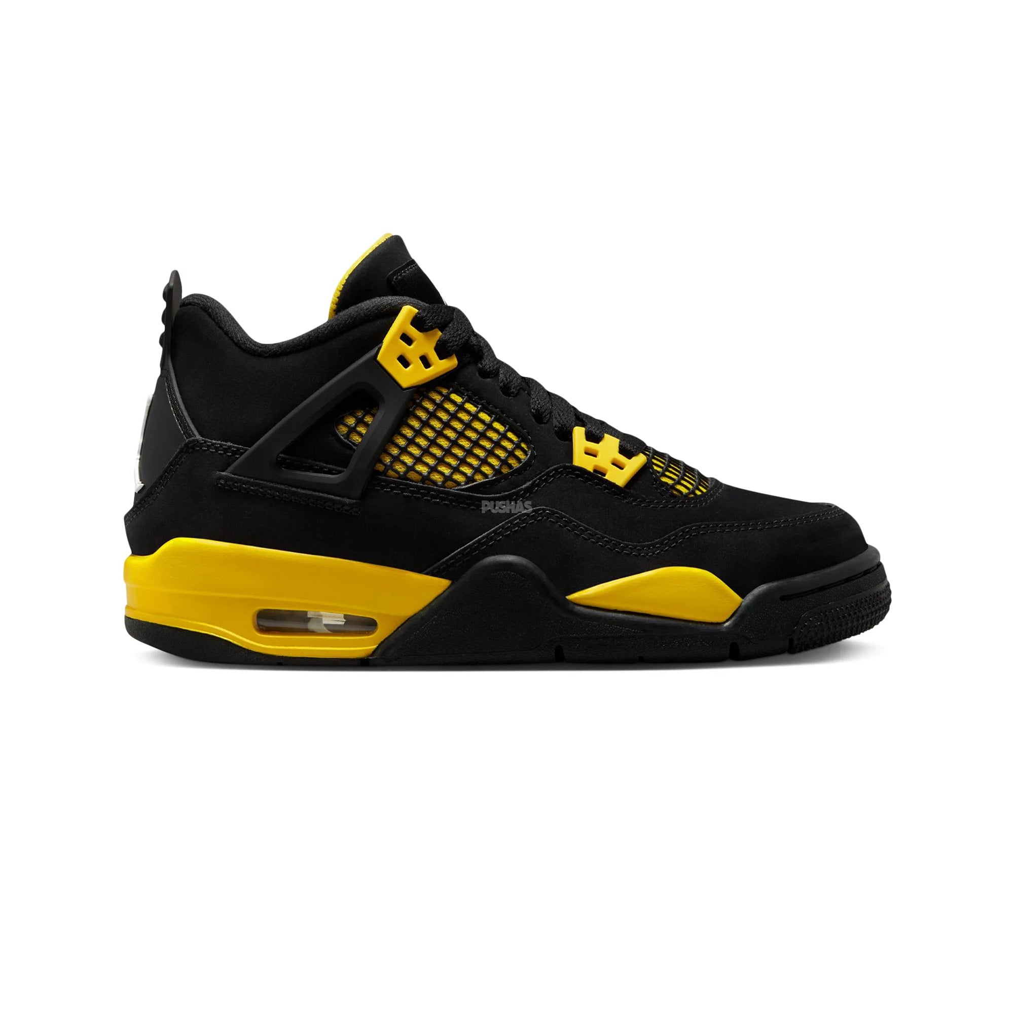 Air Jordan 4 Retro 'Thunder' GS Sneakers (2023) - Basketball Shoes for Women & Girls - Perfect for Streetwear, Gym & Casual Wear