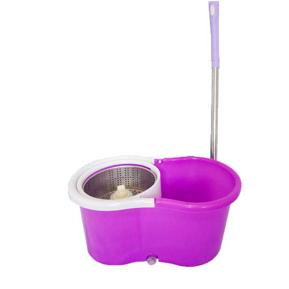 ACGrade 8-Character Spin Mop with Bucket Set - Hands-Free Washing, Double-Drive Press Mop for Hardwood Floors - Perfect for Home Cleaning & Lazy Mopping