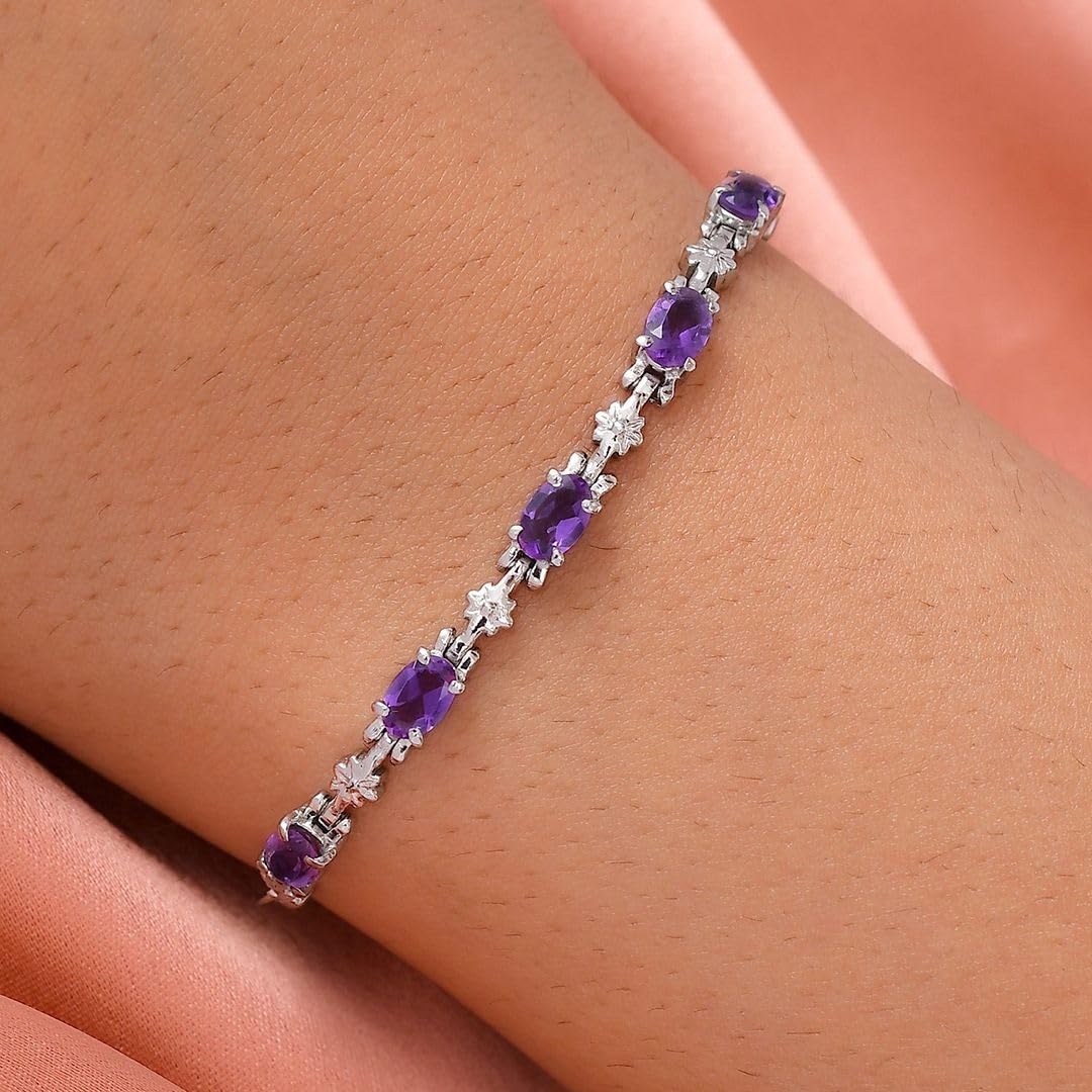 Birthstone Bracelets for Women - Adjustable Charm Bolo Bracelet, Gemstone Jewelry for Engagement, Anniversary, Wedding & Birthday Gifts | Perfect for Everyday Wear & Special Occasions
