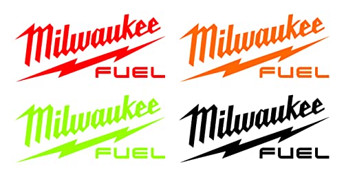 Milwaukee Fuel Decal Sticker - Premium Vinyl Decal Compatible with All Milwaukee Fuel Tools (10x4.5 Inch, Green) - Perfect for Toolboxes, Workbenches & Workshop Equipment Branding