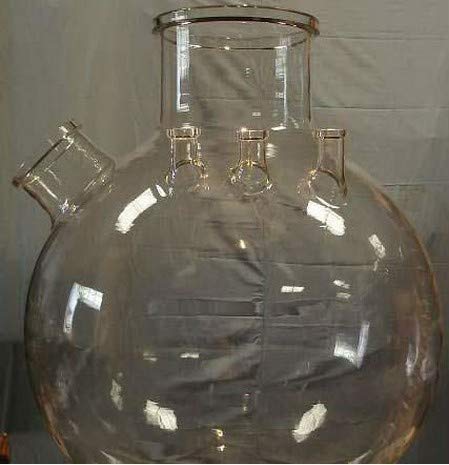 GOWE 5L Borosilicate Glass Spherical Vessel - 5000ml Heat-Resistant Lab Glassware for Chemistry Experiments & Home Decoration