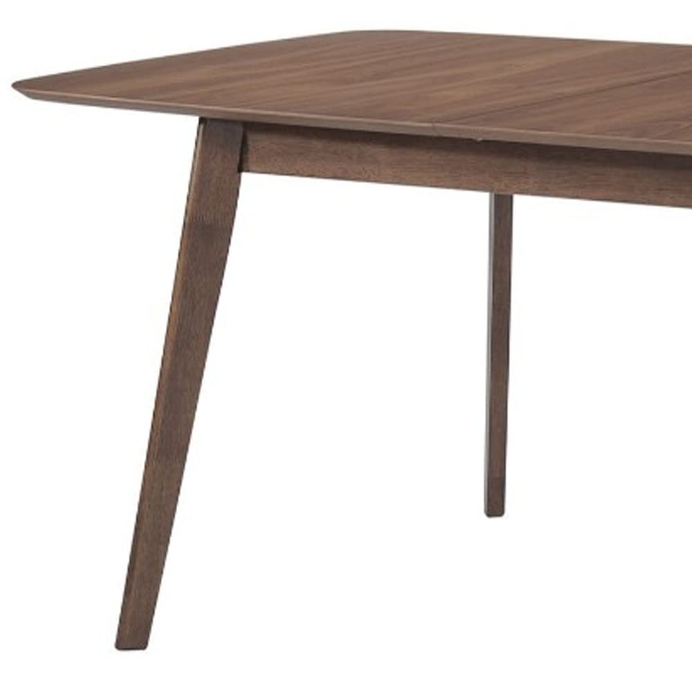 Benzara Brown Dining Table - Stylish Solid Wood Design for Modern Kitchens and Dining Rooms