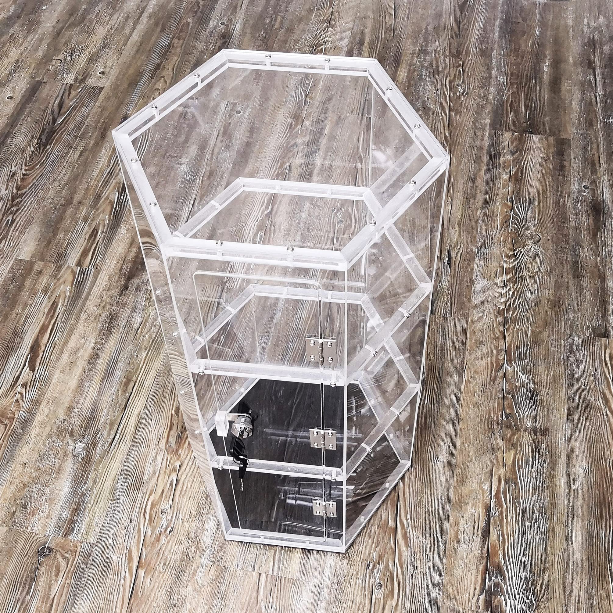 Clear Acrylic Spinning Display Case 12