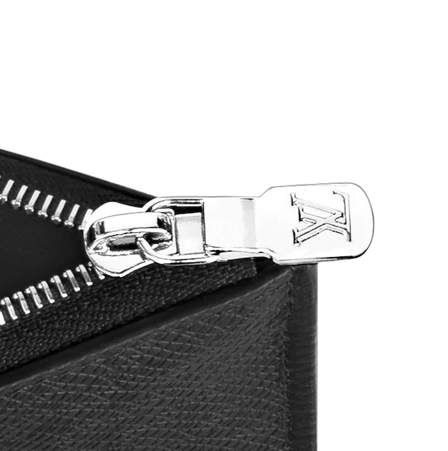 LV Coin Card Holder in Taiga Leather - Slim Wallet for Men & Women - Perfect for Travel, Business & Everyday Use