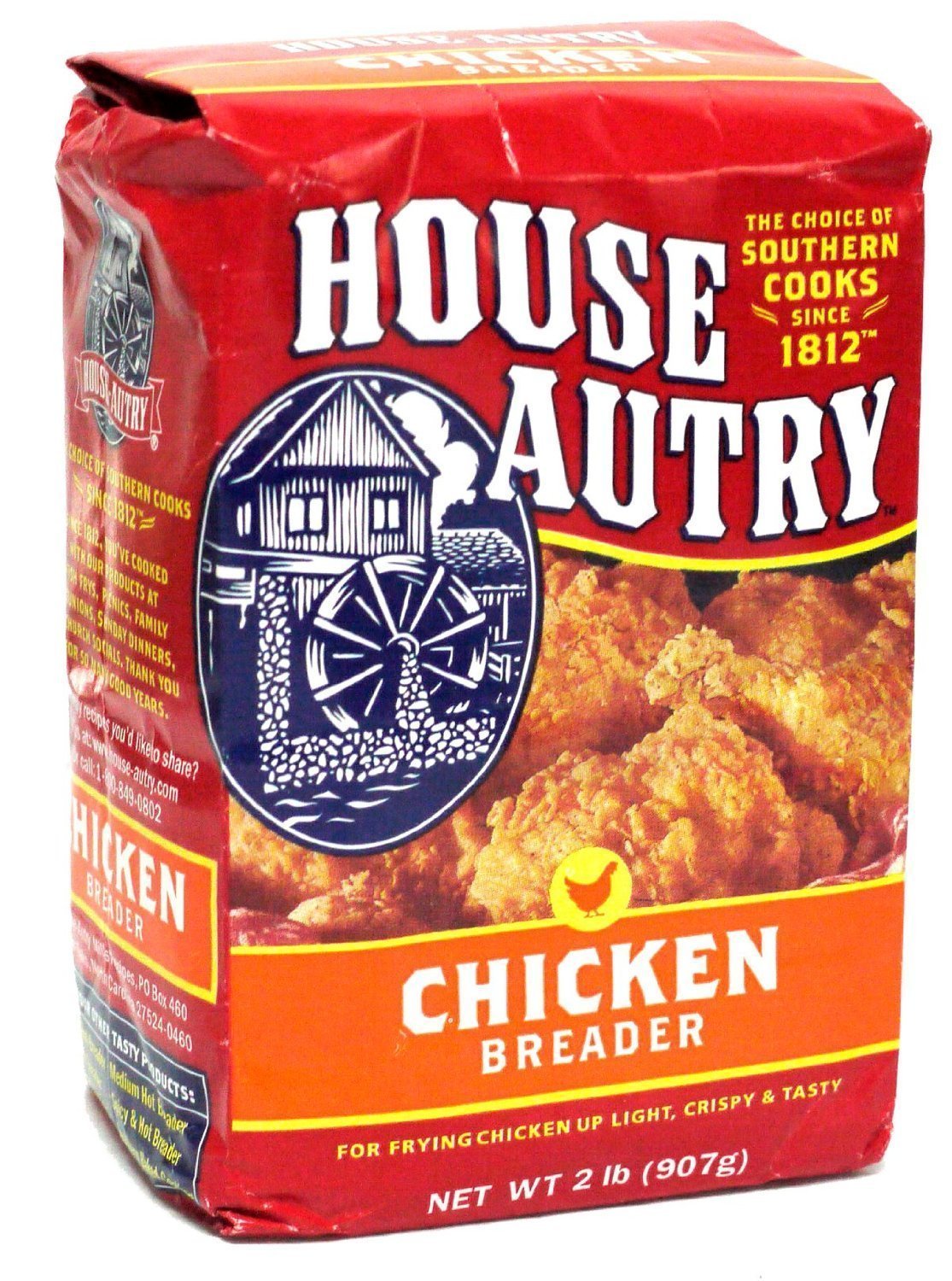 House Autry Chicken Breader - 2 Lbs Southern Style Seasoned Coating Mix for Fried Chicken, Fish & Seafood | Perfect for Frying, Baking & Air Frying at Home