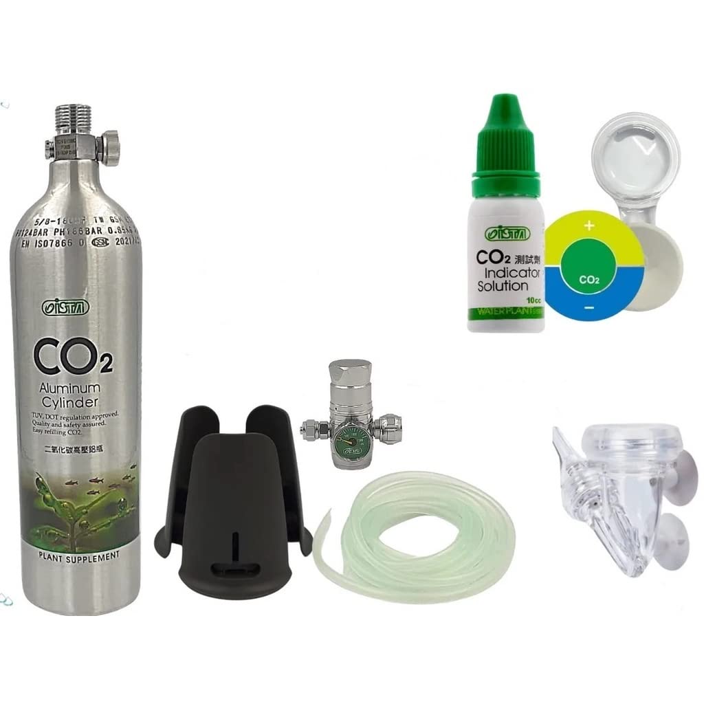 ISTA CO2 Aluminum Supply Set 1L (Advanced) - 1.99kg Aquarium CO2 System for Fish Tanks - Perfect for Planted Aquariums & Aquatic Ecosystems