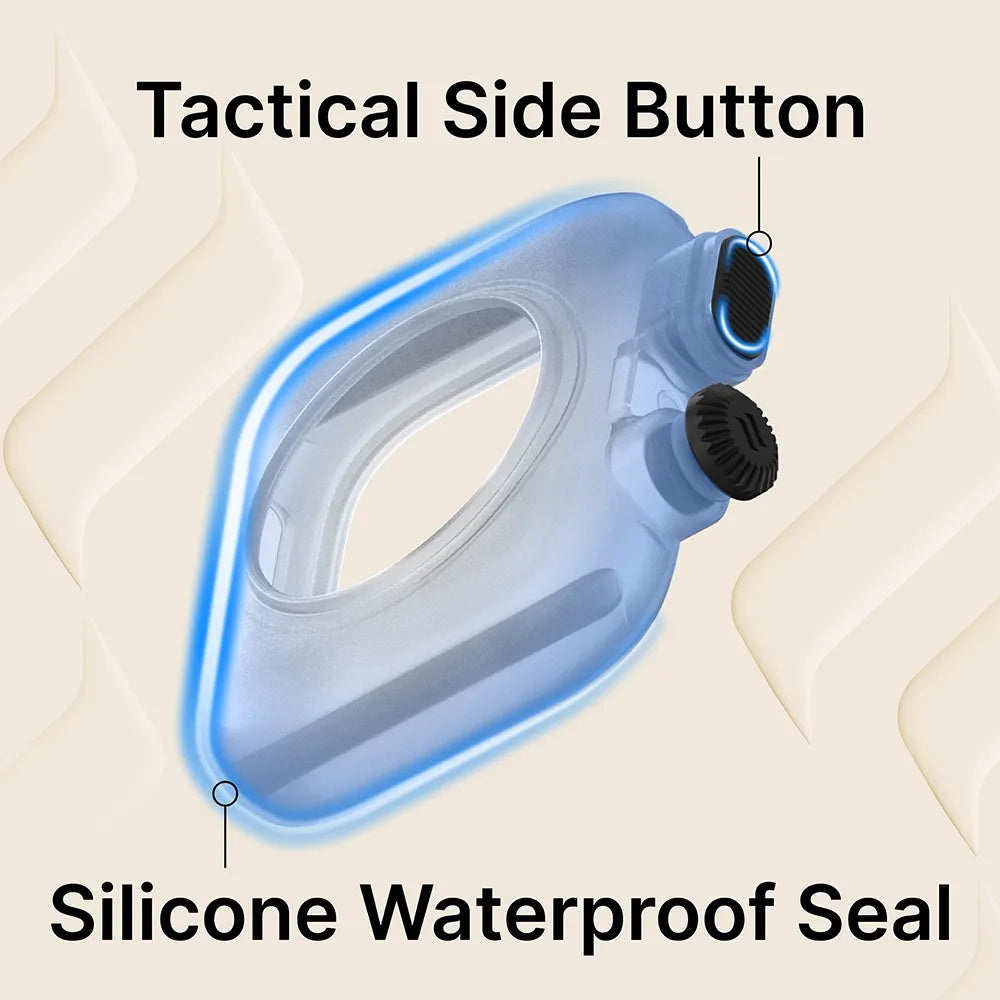 45mm 330ft Waterproof Case with Band for Apple Watch Series 9/8/7 - Durable Protection for Swimming, Diving & Outdoor Sports