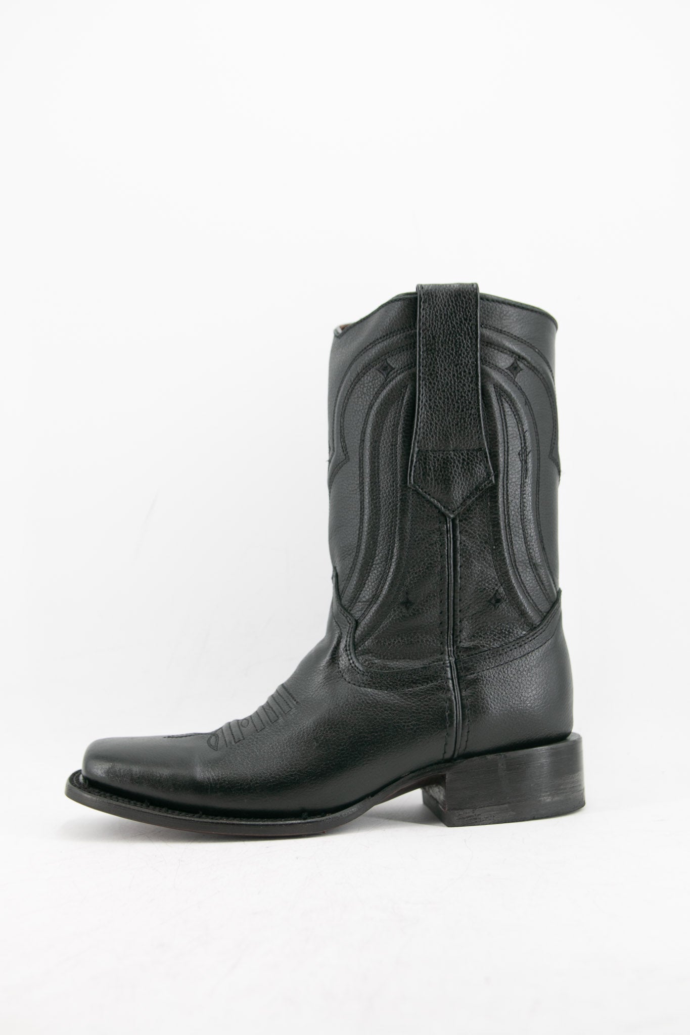 Rock'em Solid Floater Zipper Rodeo Cowboy Boots for Men - Western Style Leather Riding Boots with Side Zipper - Perfect for Rodeo, Country Dancing & Outdoor Adventures