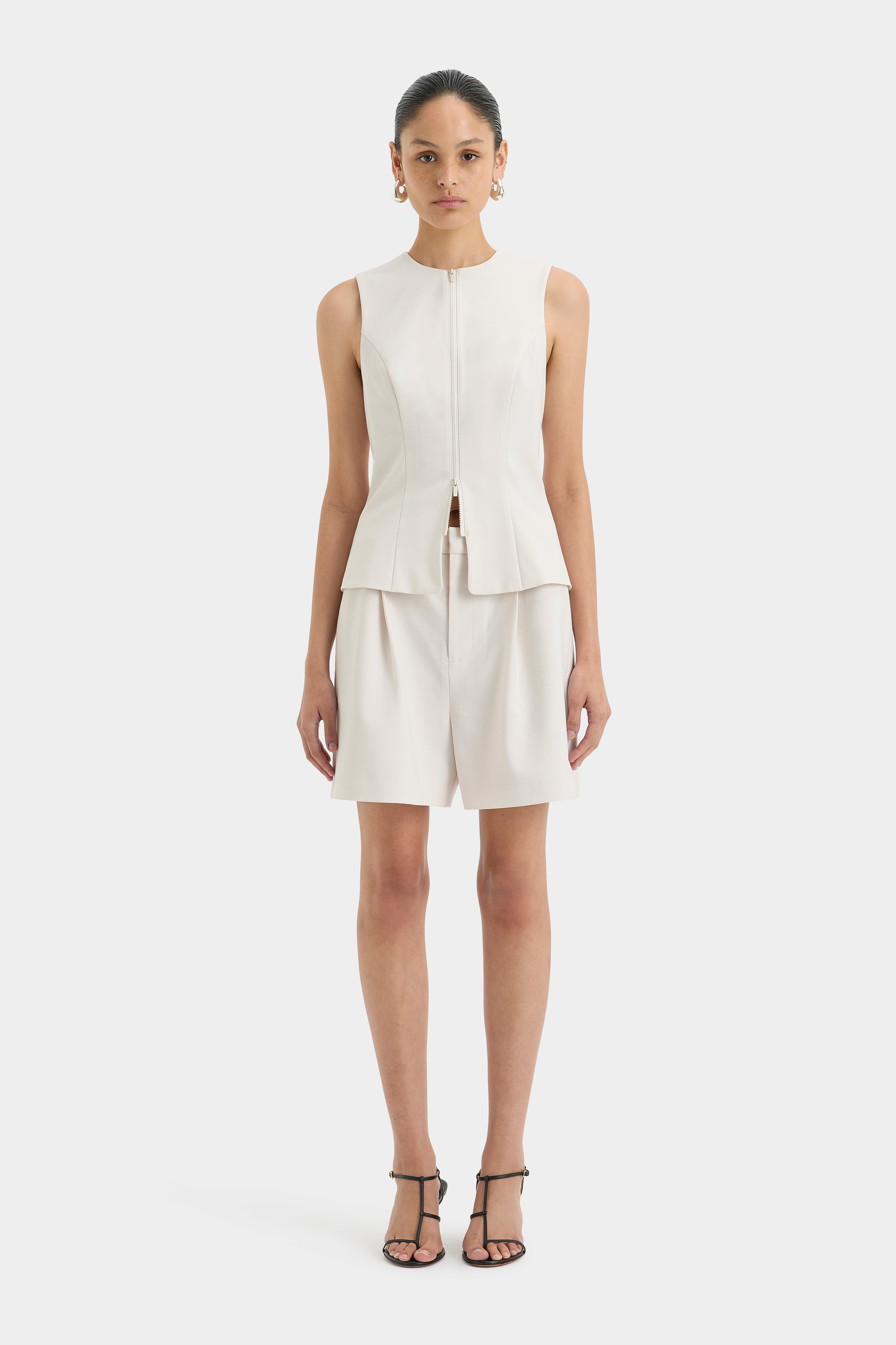 Laredo Zip Top Light Ecru - Stylish Women's Casual Jacket for Outdoor Adventures & Everyday Wear