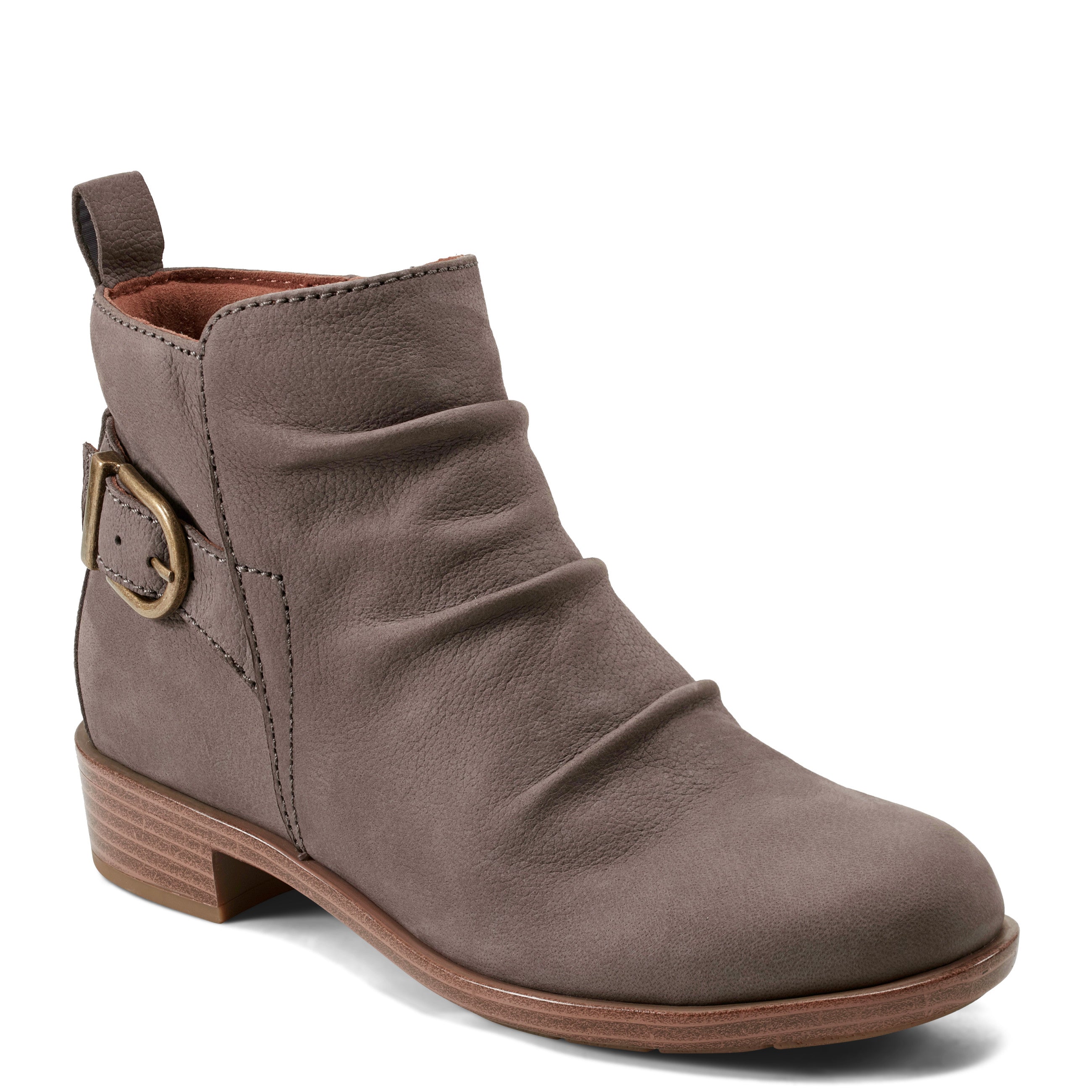 Women's Nessa Ruched Casual Booties - Comfortable Ankle Boots for Fall & Winter, Fashionable Slip-On Shoes for Women, Perfect for Office, Party & Daily Wear