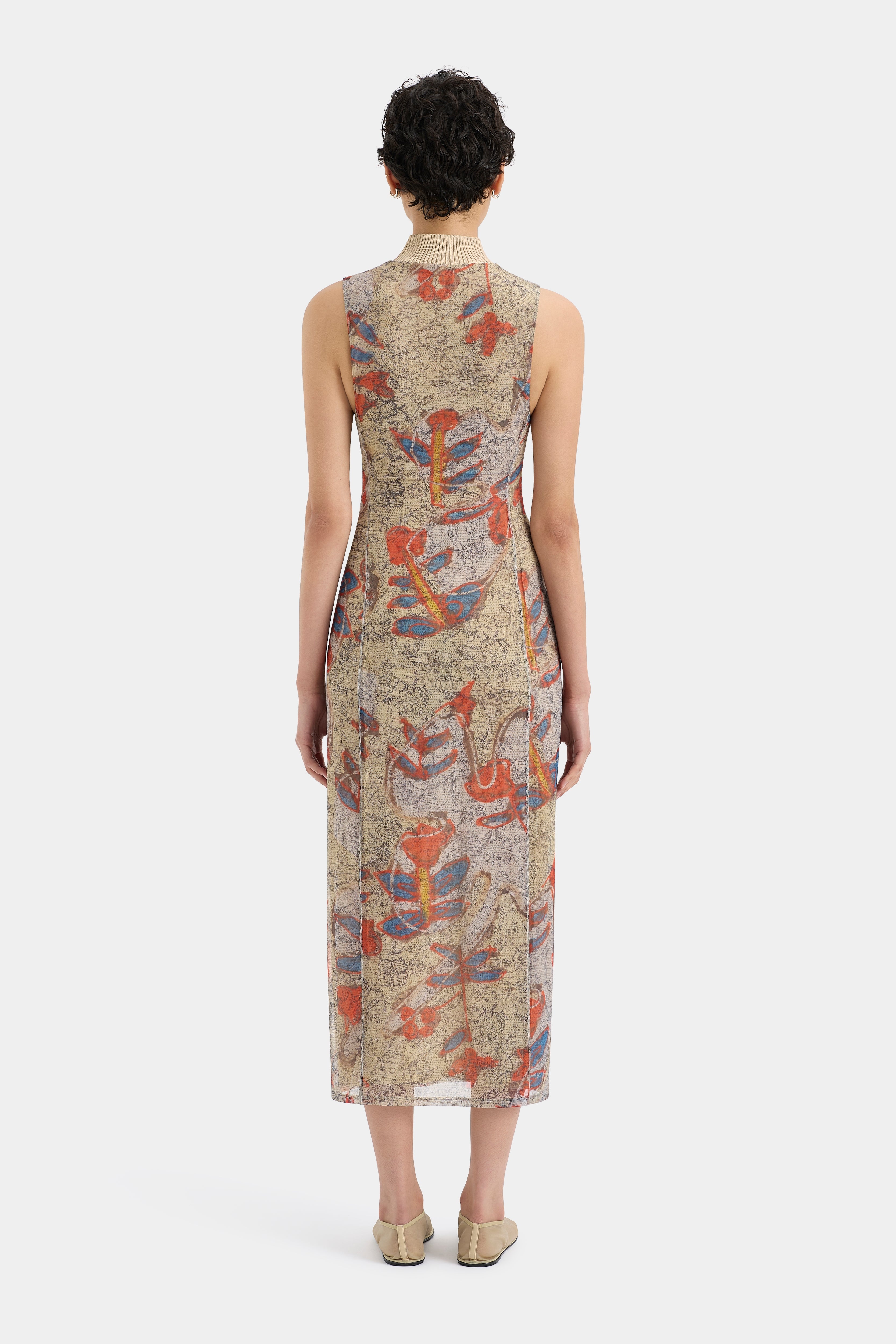 Stylish Electra Rib Neck Midi Dress for Women - Comfortable & Elegant Outfit for Parties, Dates & Office Wear
