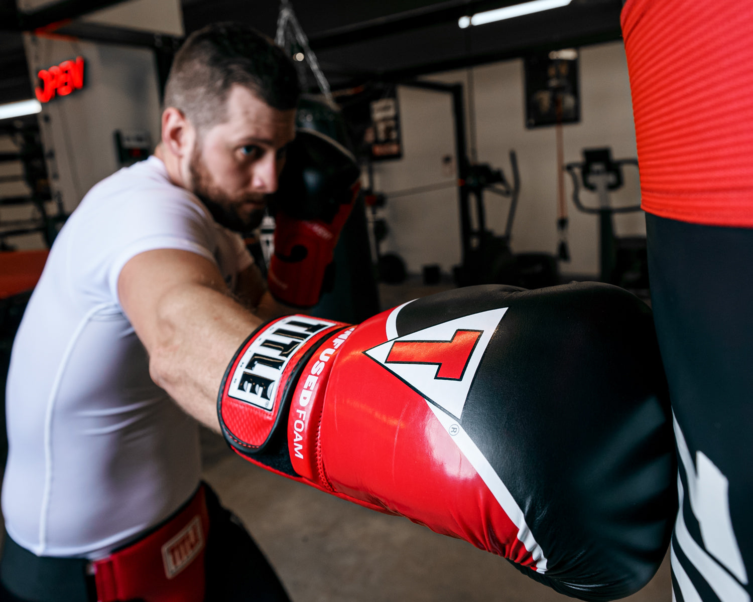TITLE Boxing Infused Foam Training Gloves 2.0 - Premium Boxing Gear for MMA, Kickboxing & Fitness Workouts - Perfect for Sparring, Bag Work & Training Sessions