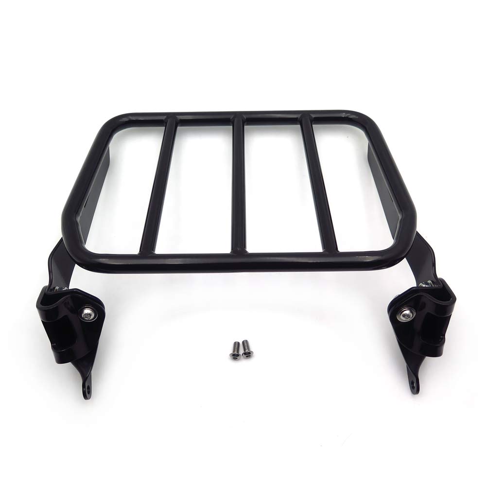 Black Sport Luggage Rack for 2018-2020 Harley Davidson Fat Boy & Breakout - Heavy Duty Motorcycle Sissy Bar Accessory for Road Trips & Touring