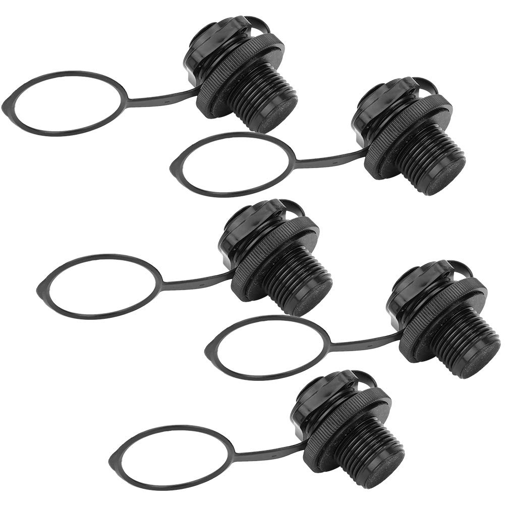 5Pcs/Set Universal 2-in-1 PVC Air Valve Replacement - Safety Inflation Valve for Inflatable Boats, Kayaks, Rubber Dinghies & Canoes | Perfect for Marine, Water Sports and Outdoor Adventures