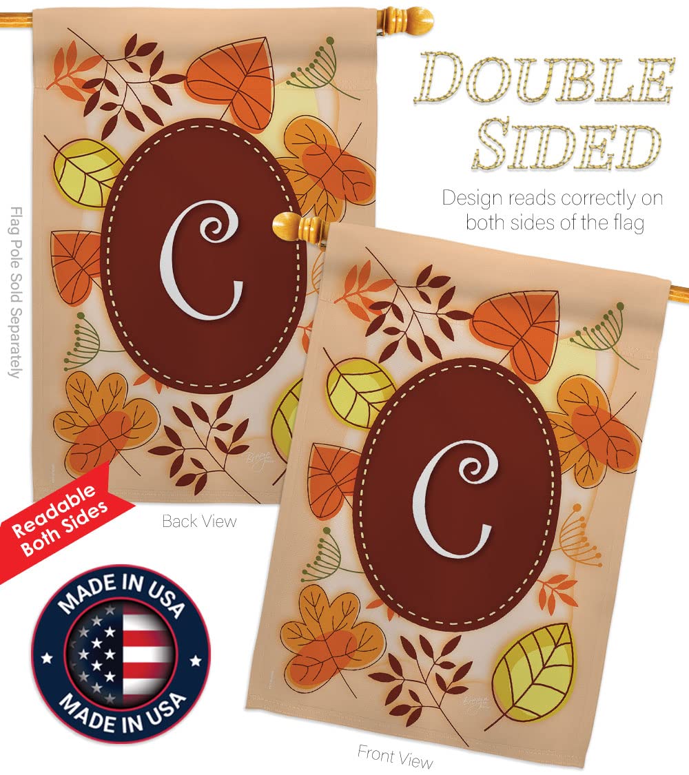 Autumn C Initial House Flag Set - 28