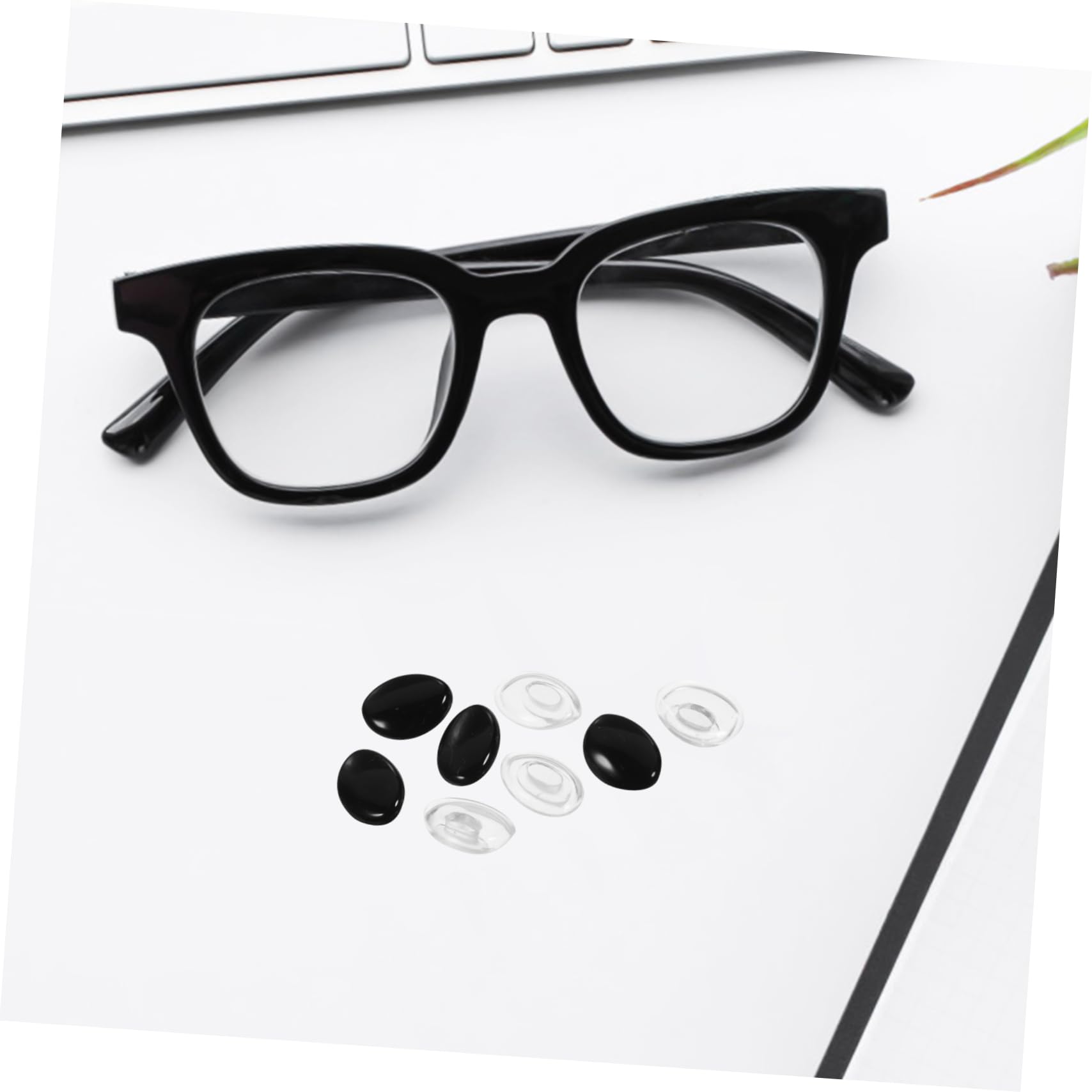 Anneome 4 Pairs Silicone Nose Pads for Kids Glasses - Soft Comfortable Nose Cushions, Children's Eyewear Accessories & Repair Parts - Perfect for School, Reading, and Daily Wear