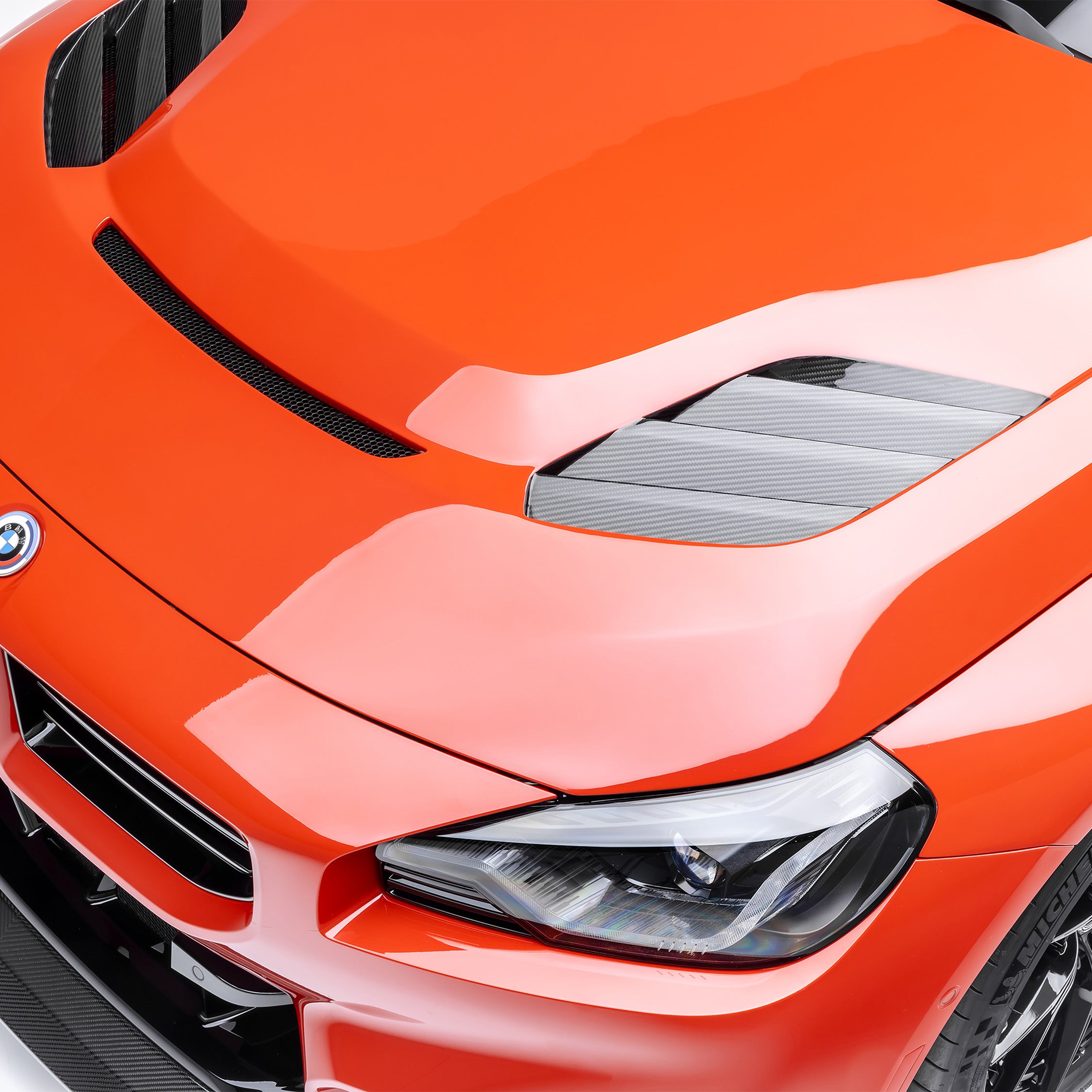 BMW G8X M2 VRS Aero Hood - Carbon Fiber PP 2x2 Glossy V Style™ - Lightweight Performance Upgrade for Track & Street Racing