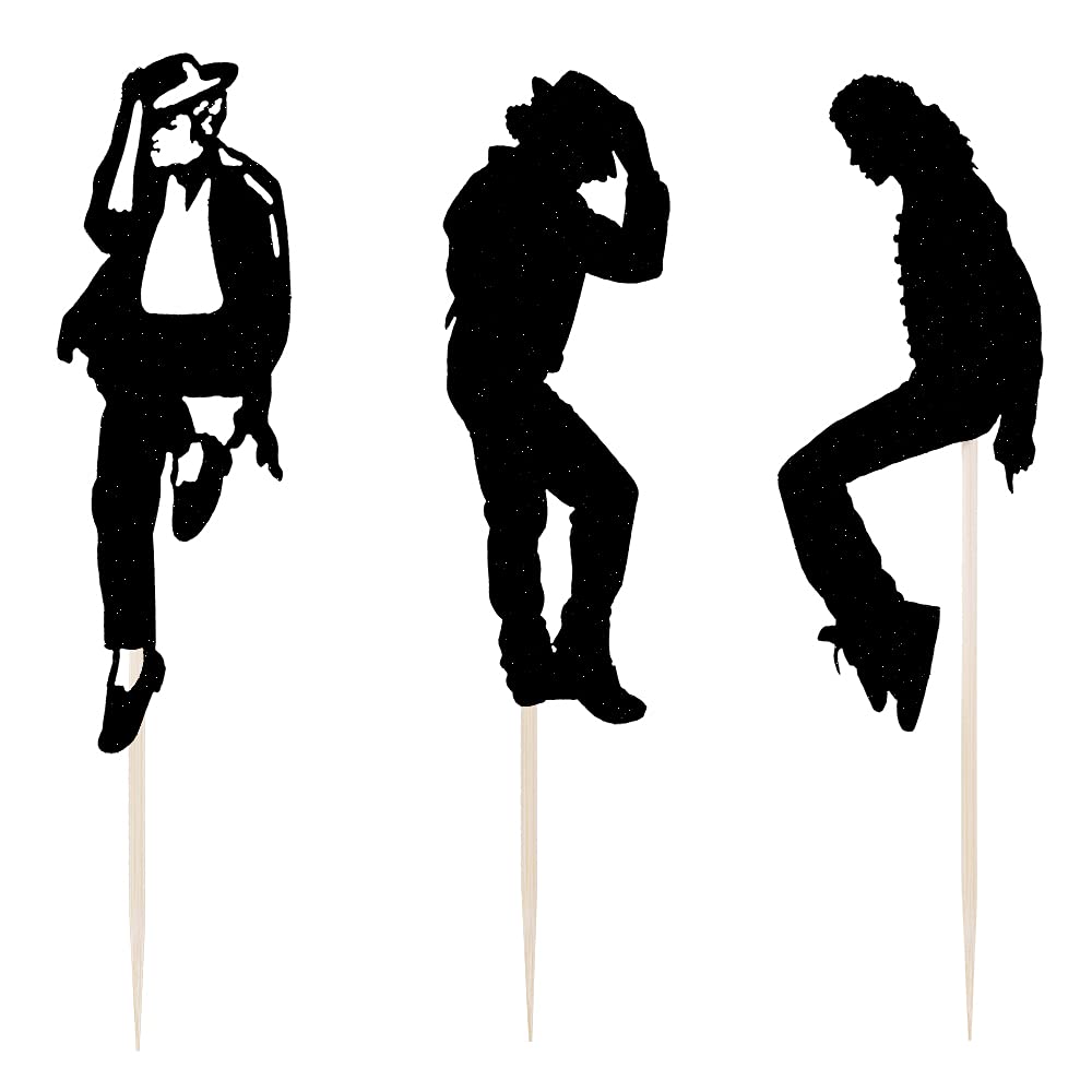 LVEUD Dance King Happy Birthday Cake Topper Set - Forever God Art Dance Theme Party Decorations (7pcs) - Perfect for Birthday Cakes, Cupcakes & Celebration Desserts