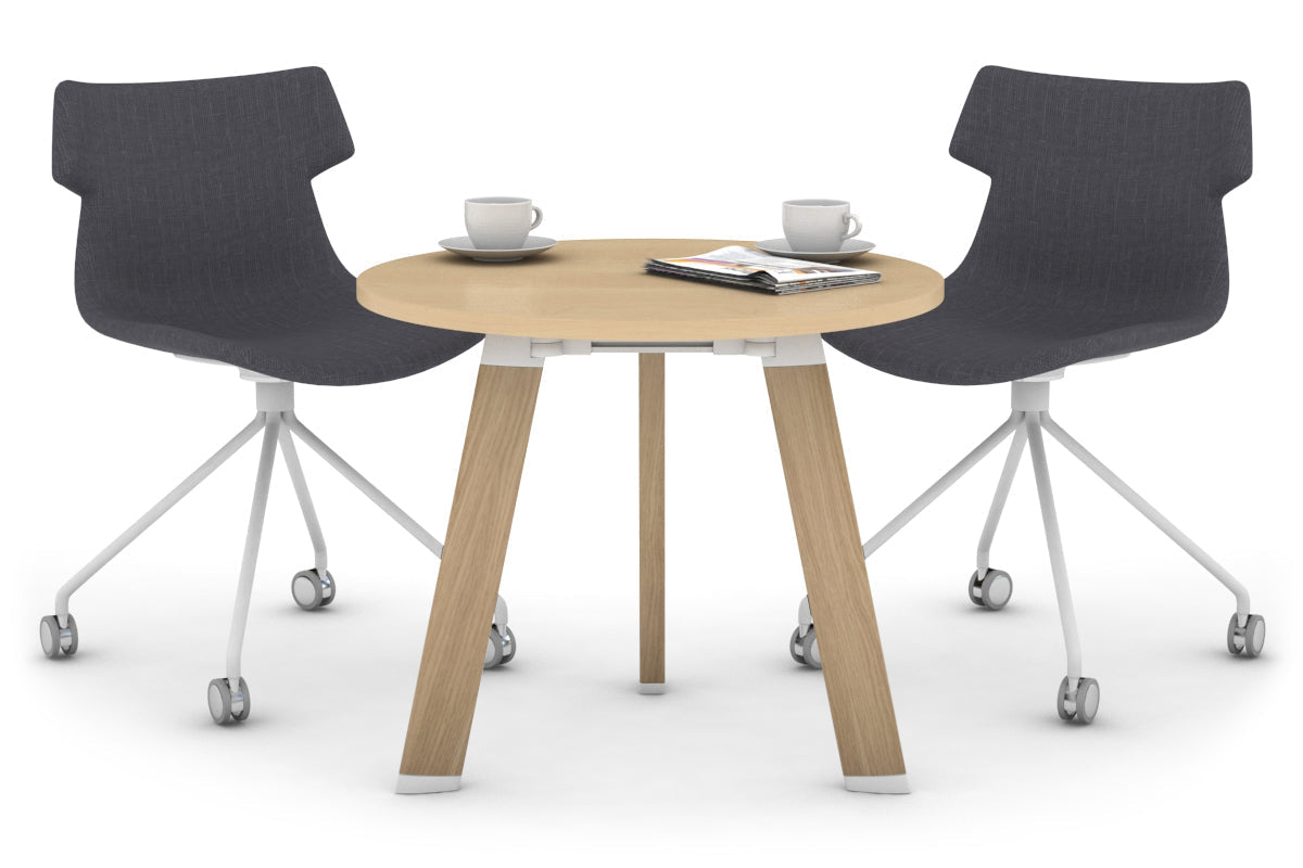 Round Conference Table 700mm - Modern Office Meeting Table for Small Spaces, Boardrooms & Collaborative Workspaces
