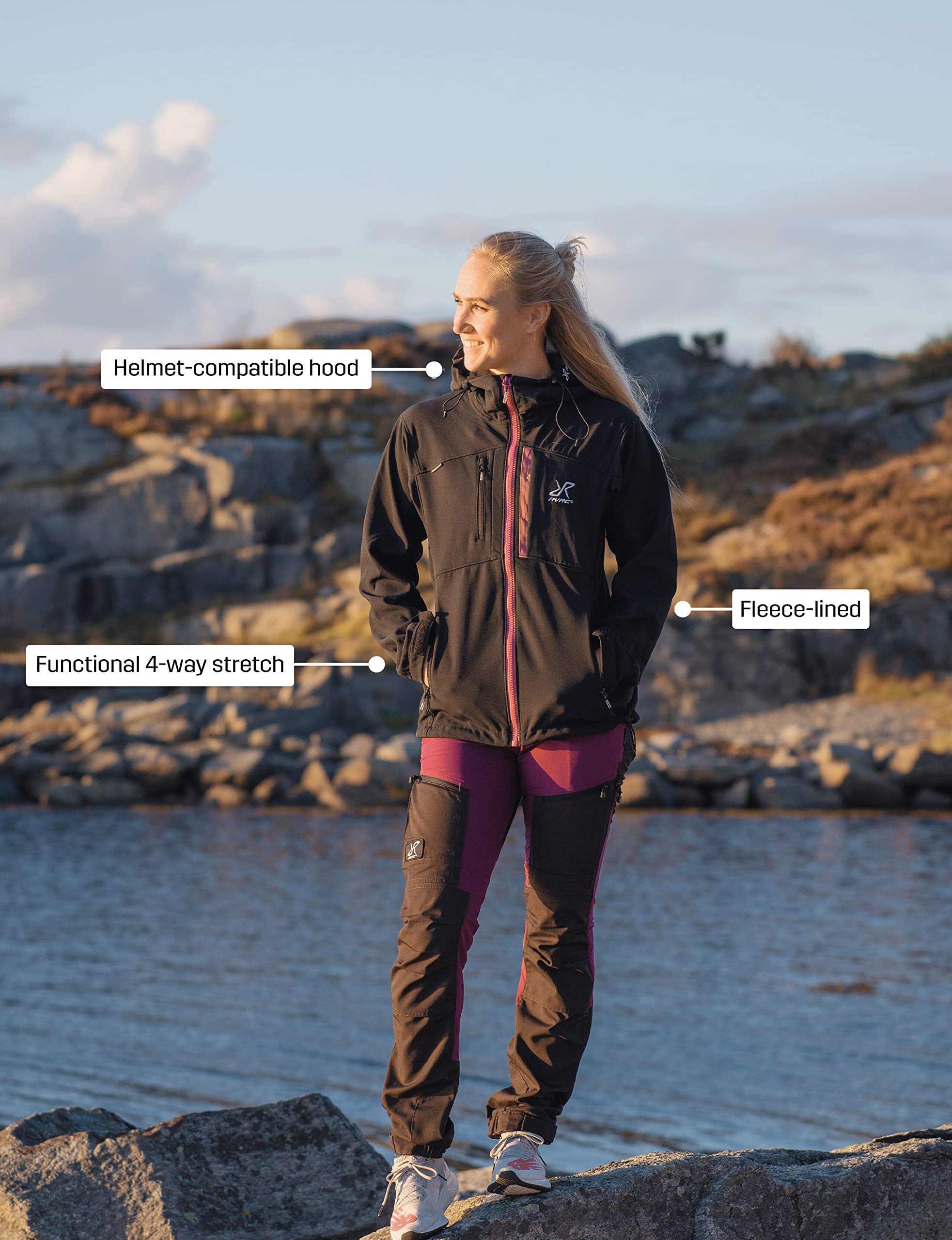 RevolutionRace Women's Hiball Jacket - Waterproof, Breathable & Lightweight Windbreaker for Hiking, Running & Outdoor Adventures