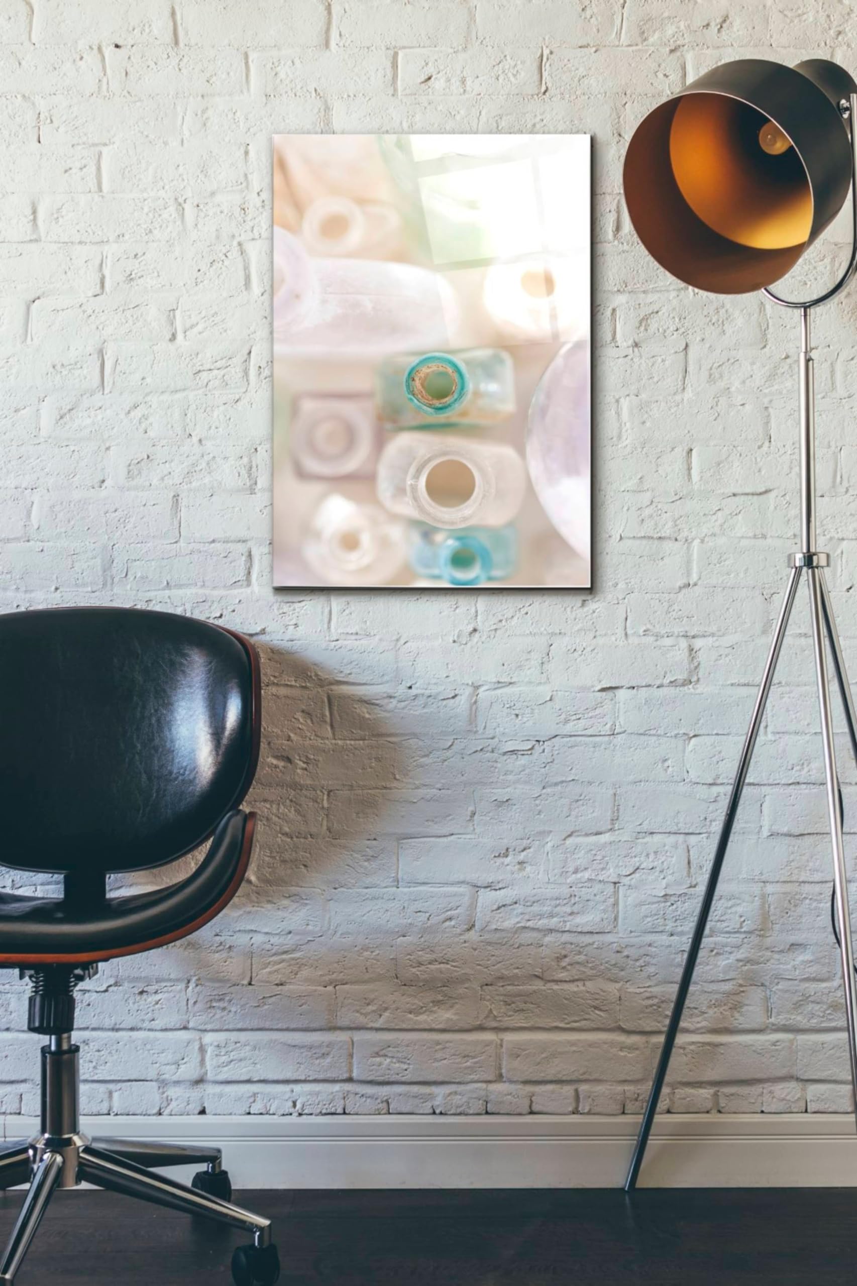Abstract Bottles Acrylic Glass Wall Art by Elena Ray - 16x24 Inches Modern Home Decor for Living Room, Bedroom & Office
